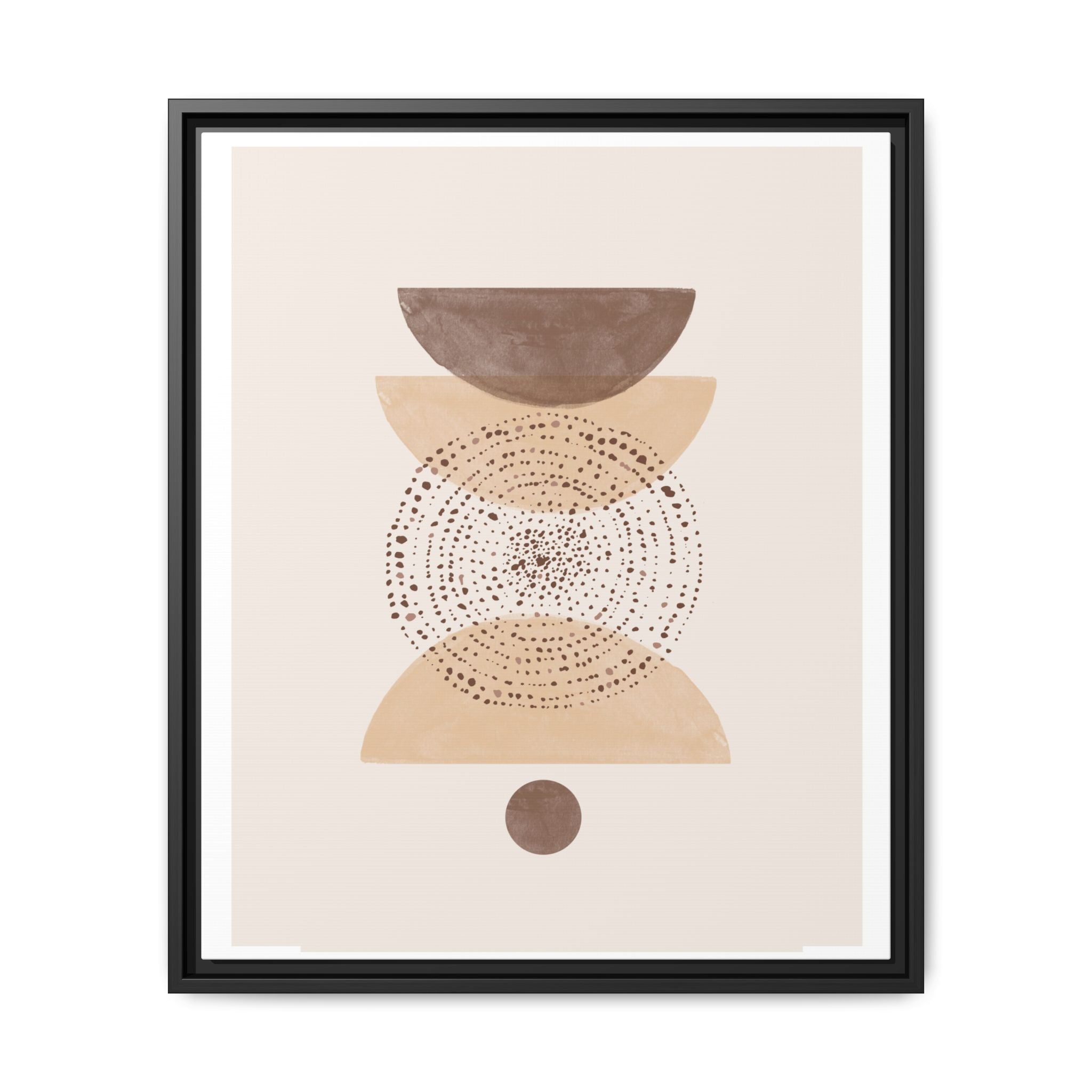 Terracotta Orbit Balance - Framed