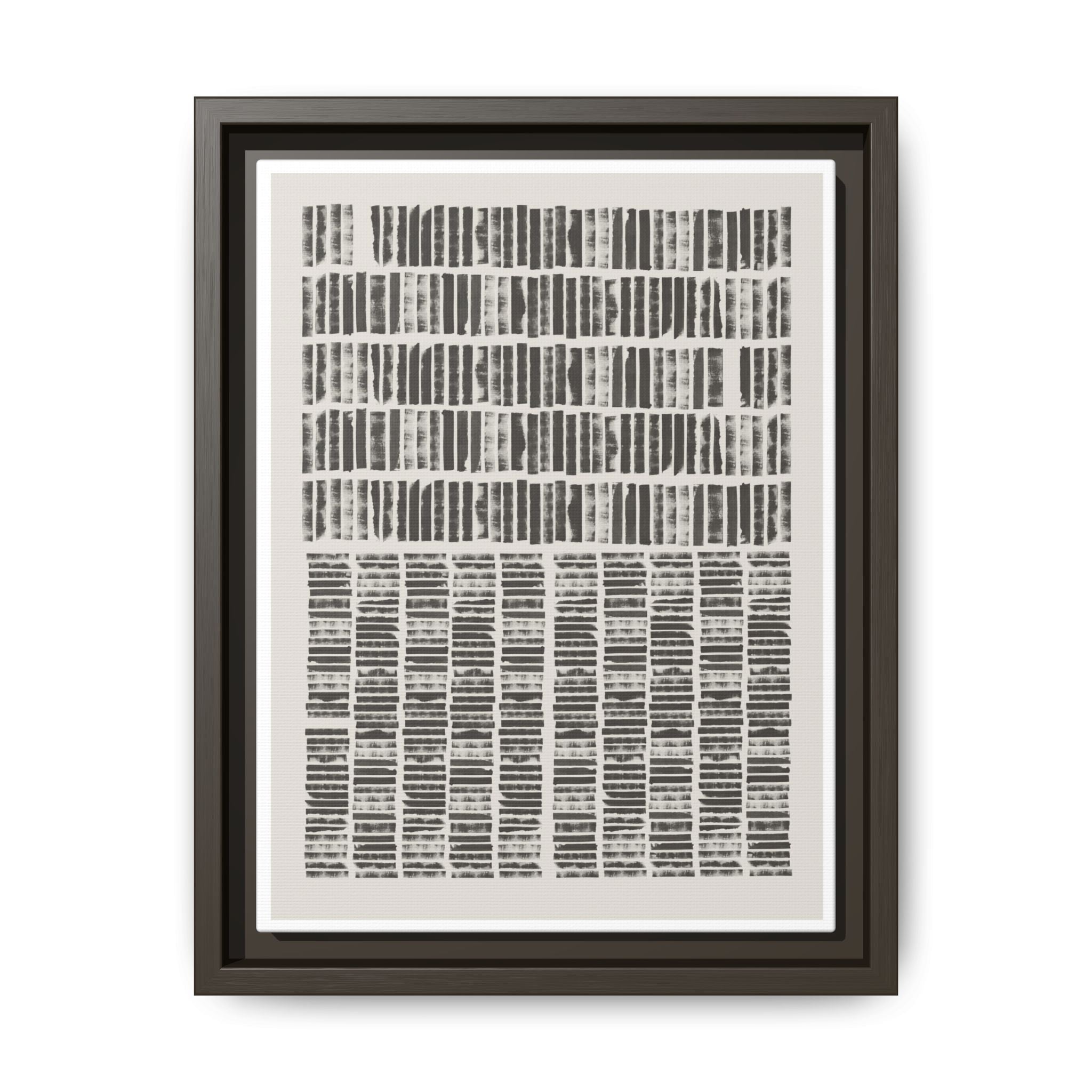 Shadow Rhythm Columns - Framed
