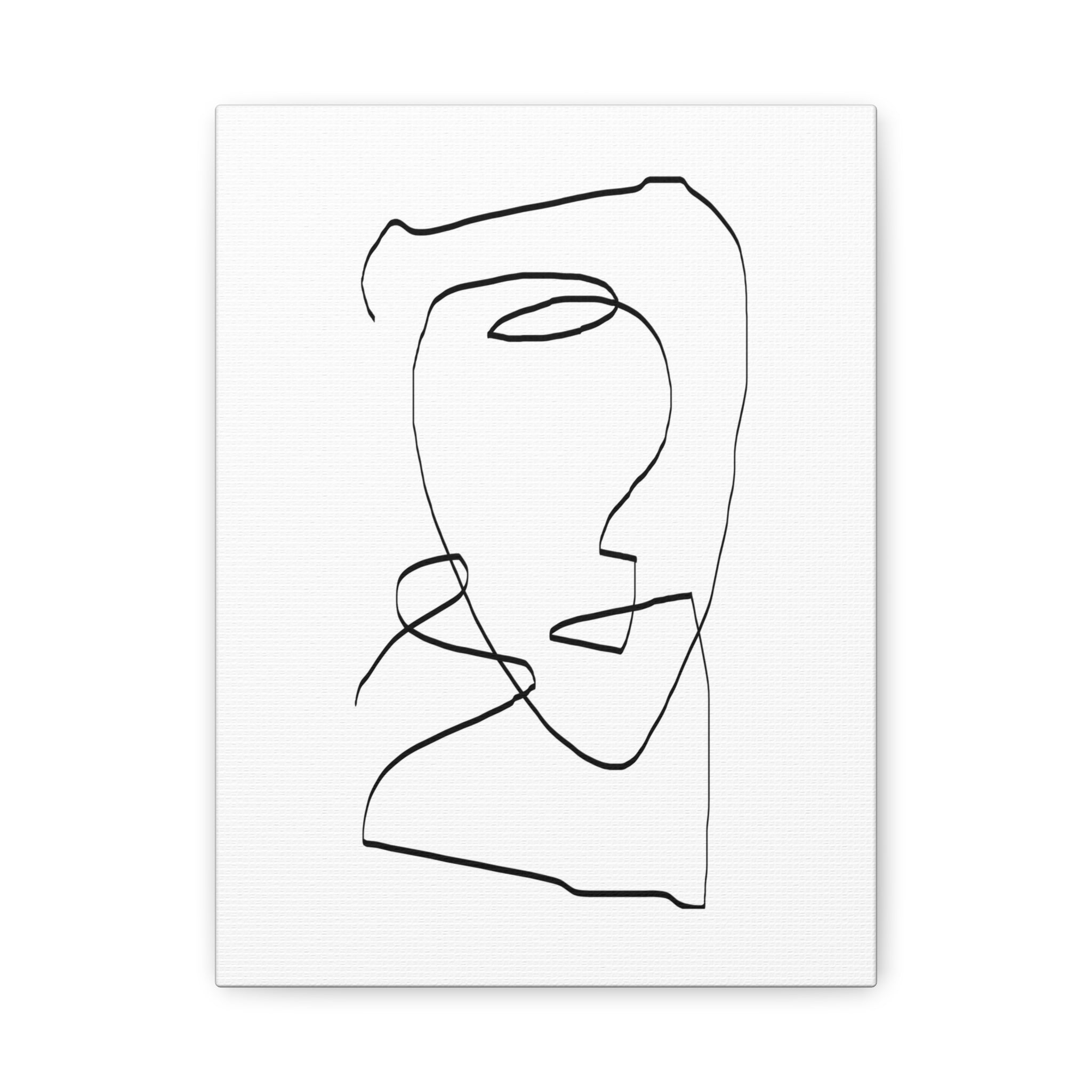 Silent Contour Reverie - Canvas