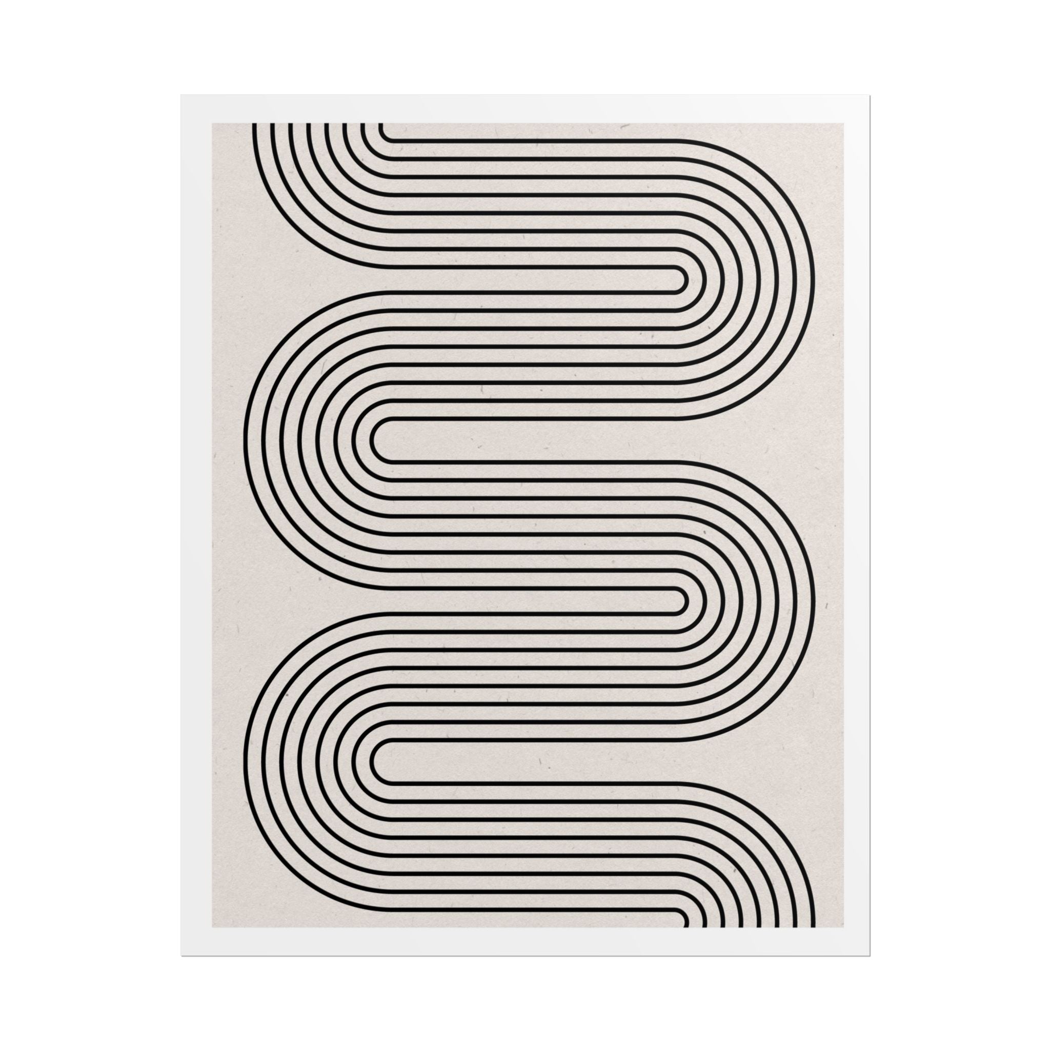 Monoline Rhythm Cascade - Poster