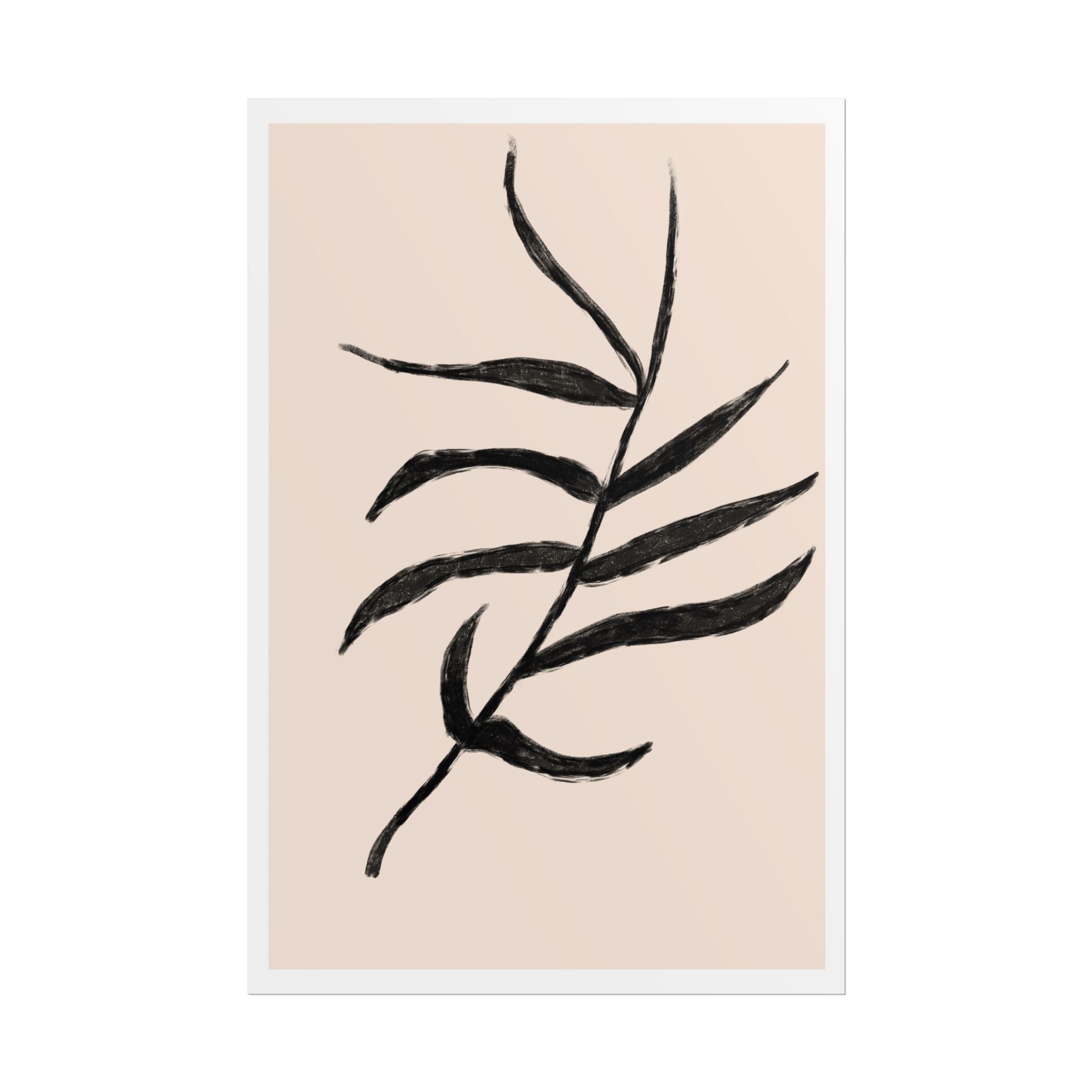 Ebony Frond Drift - Poster