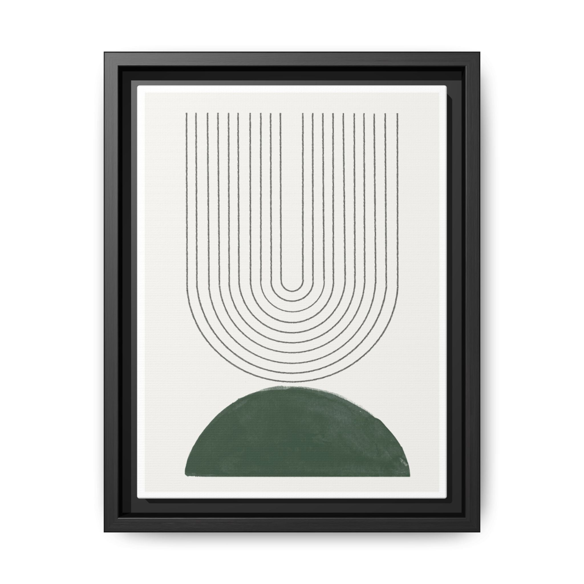 Emerald Echo Pathways - Framed