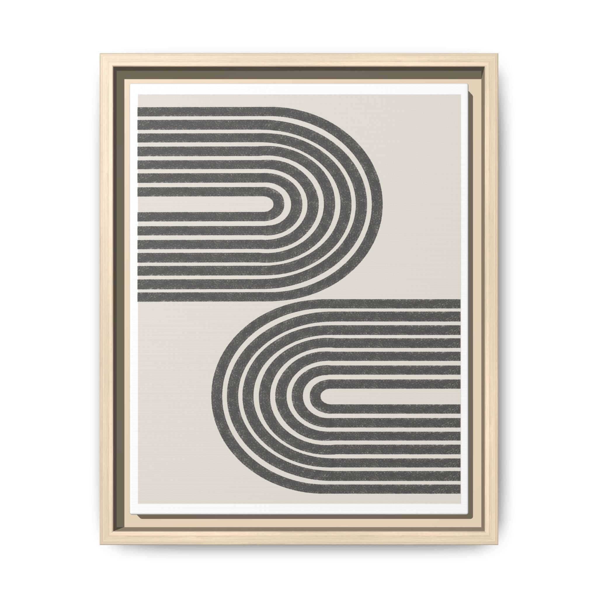 Twin Horizon Currents - Framed