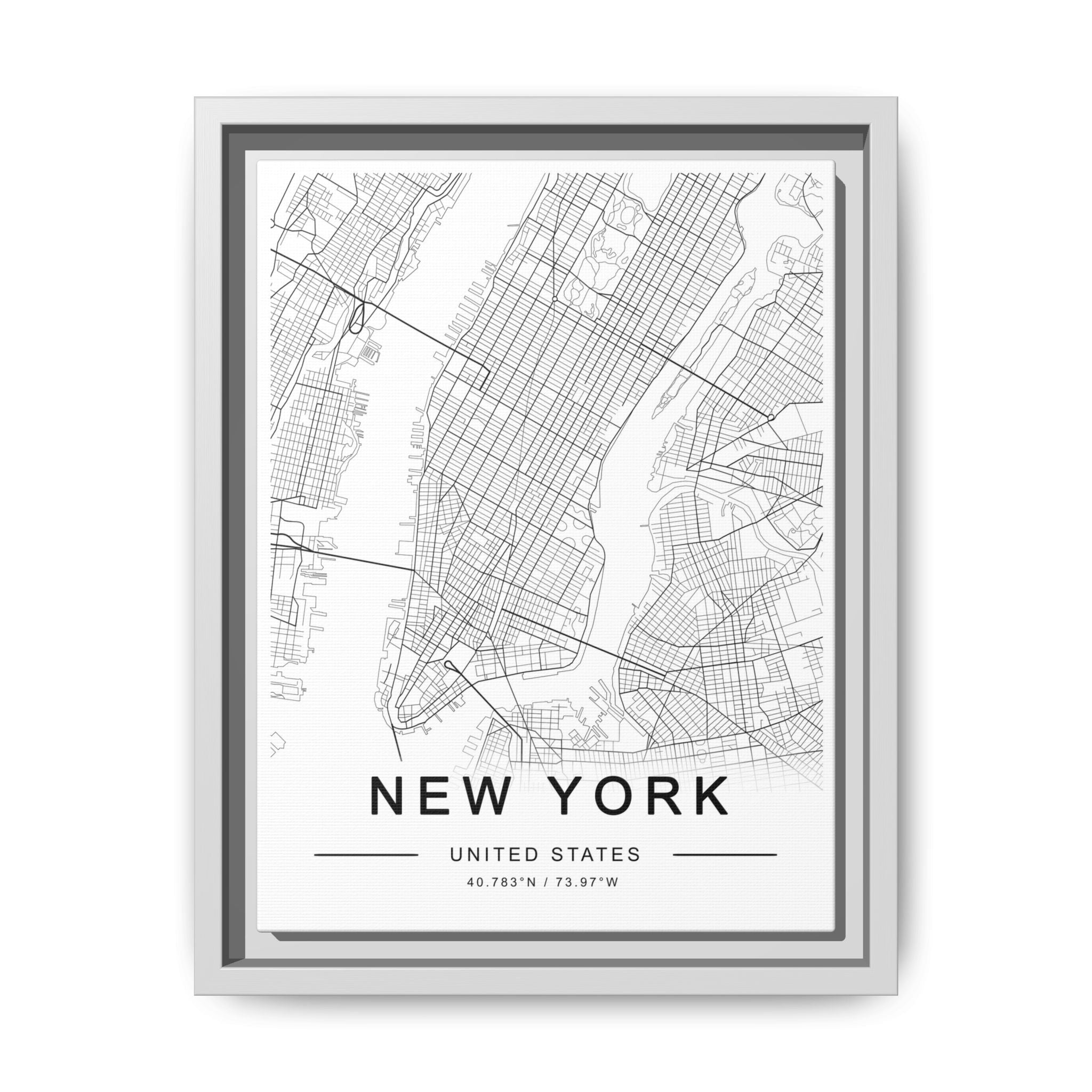 Metropolitan Gridline Reverie - Framed