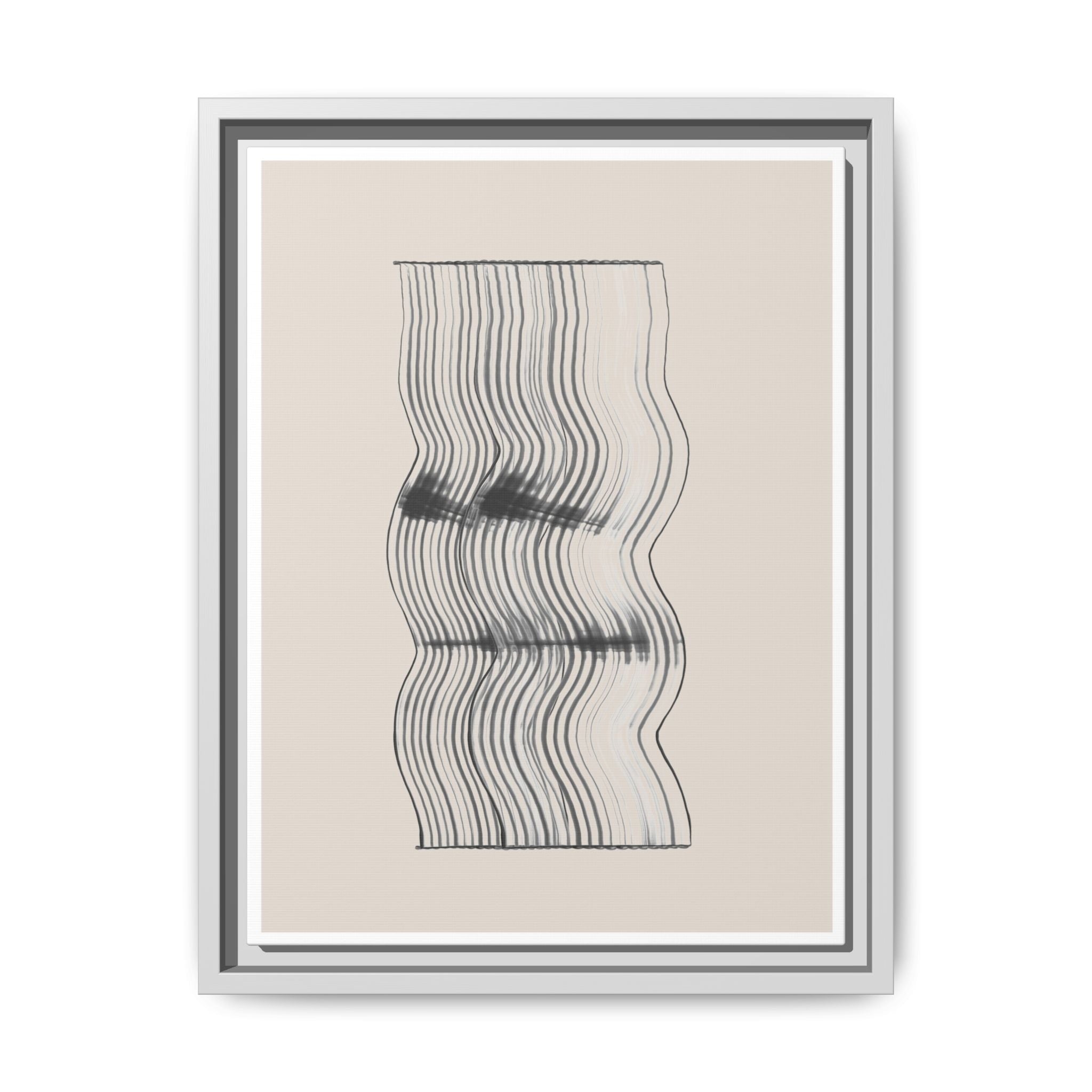 Velvet Ripple Linework Flow - Framed
