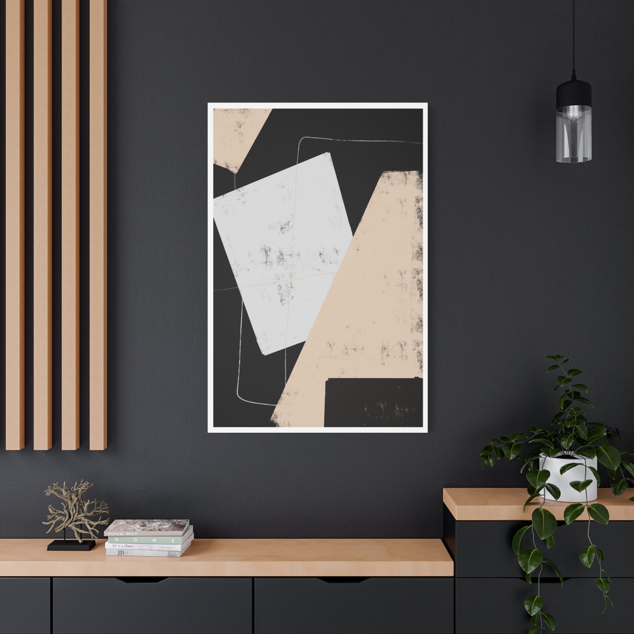 Silent Geometry Passage - Canvas