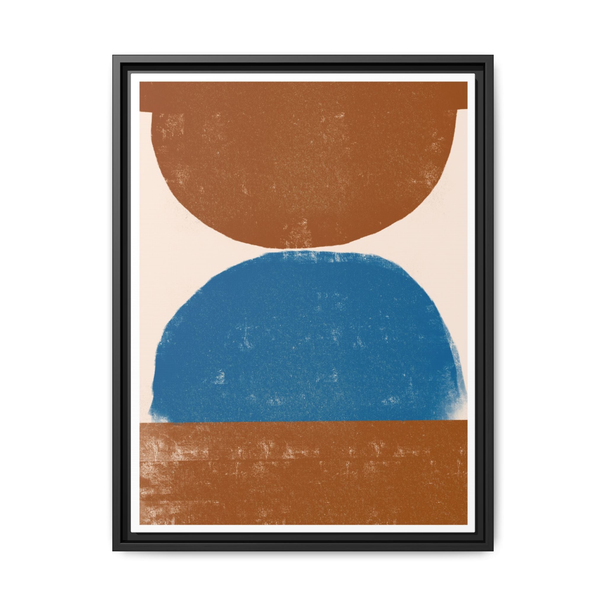 Cobalt Ember Equilibrium - Framed