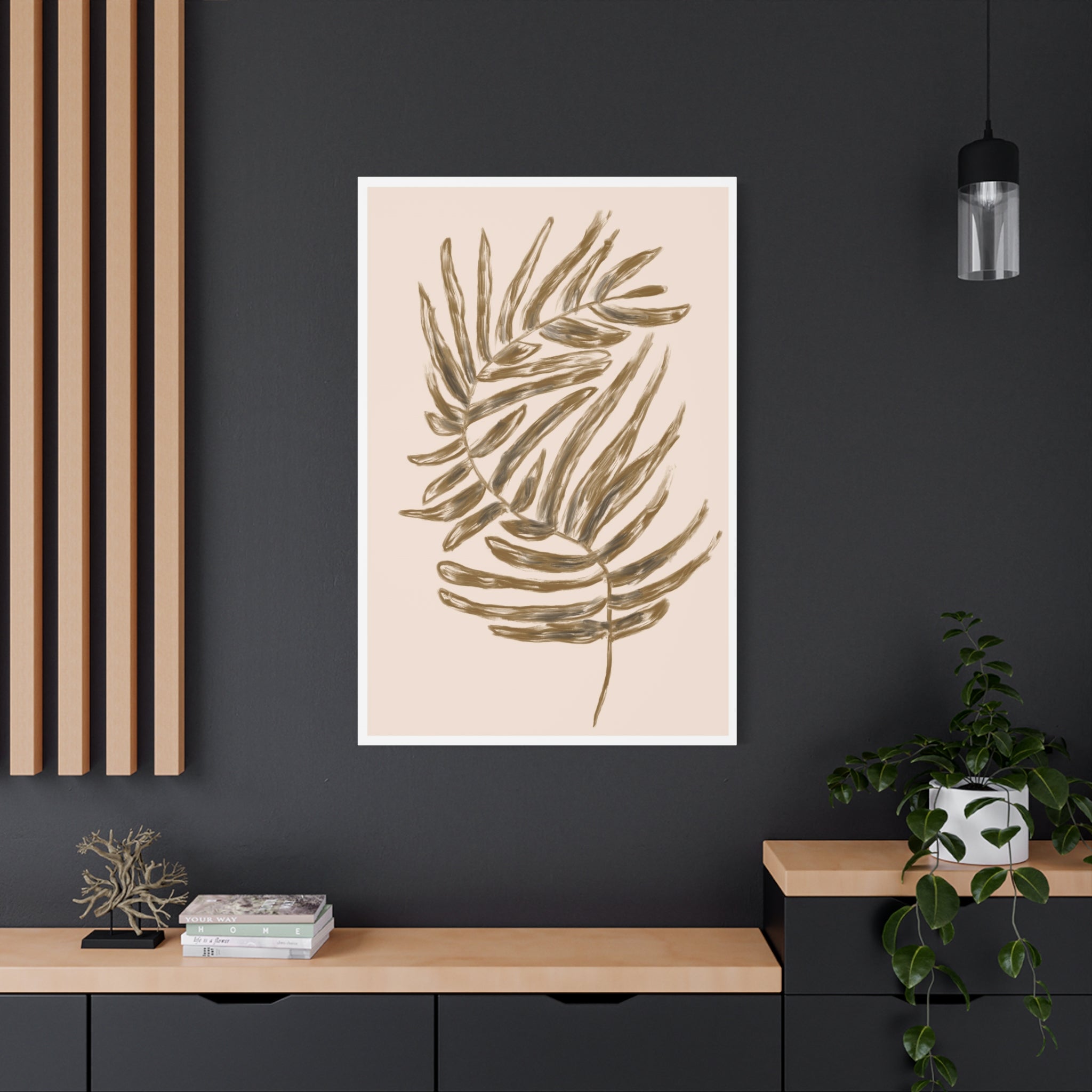 Golden Frond Reverie - Canvas