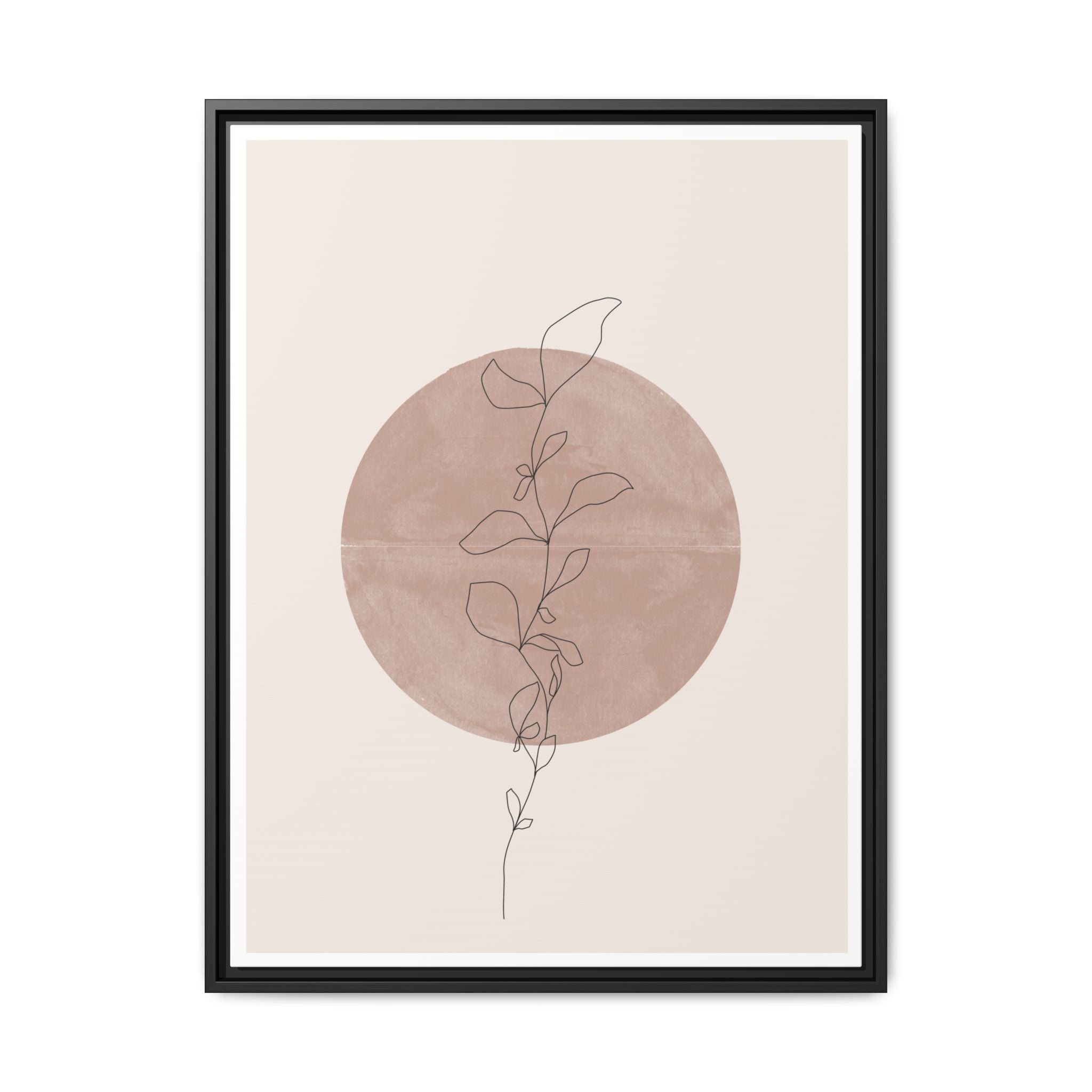 Blush Moonvine Quietude - Framed
