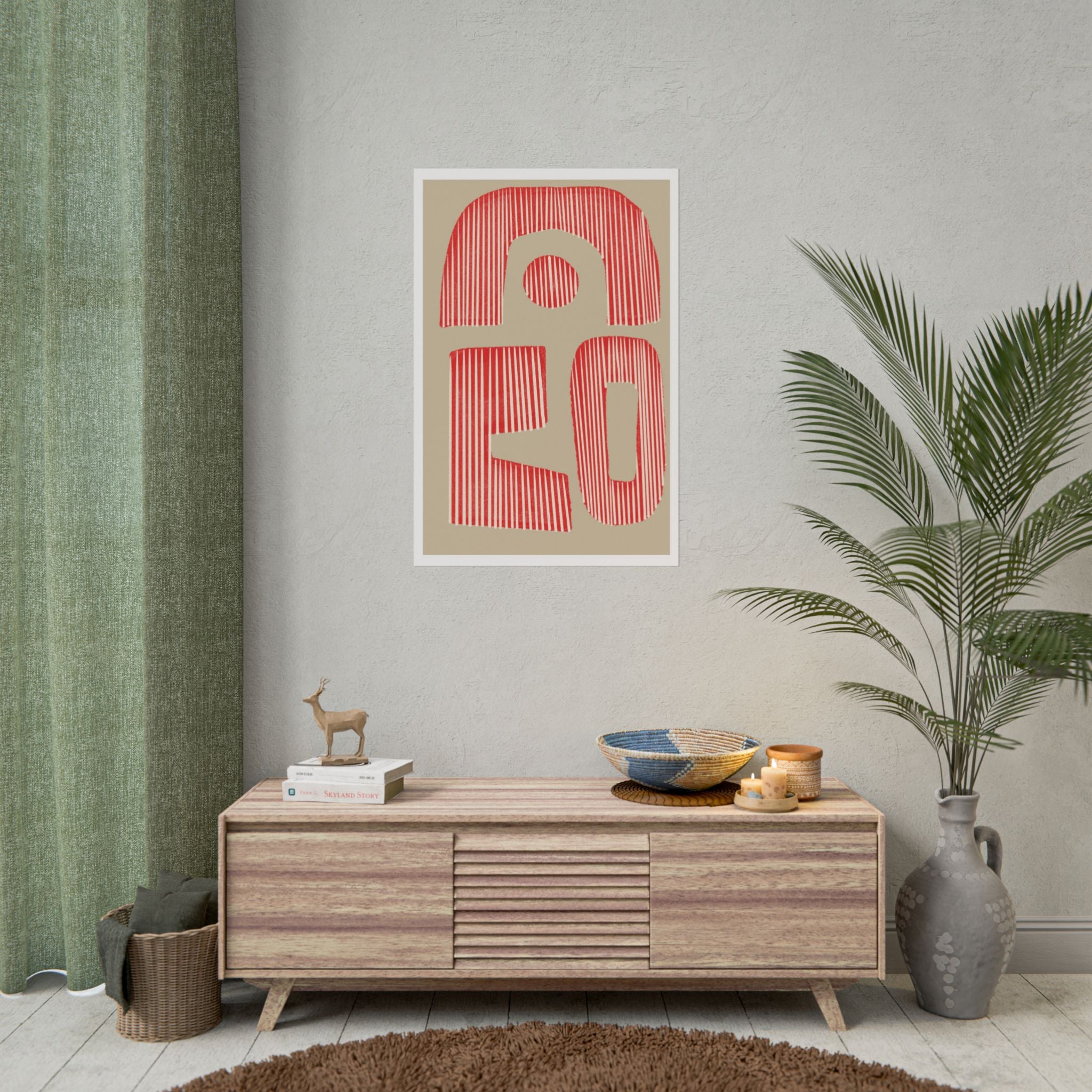 Coral Echo Forms - Poster