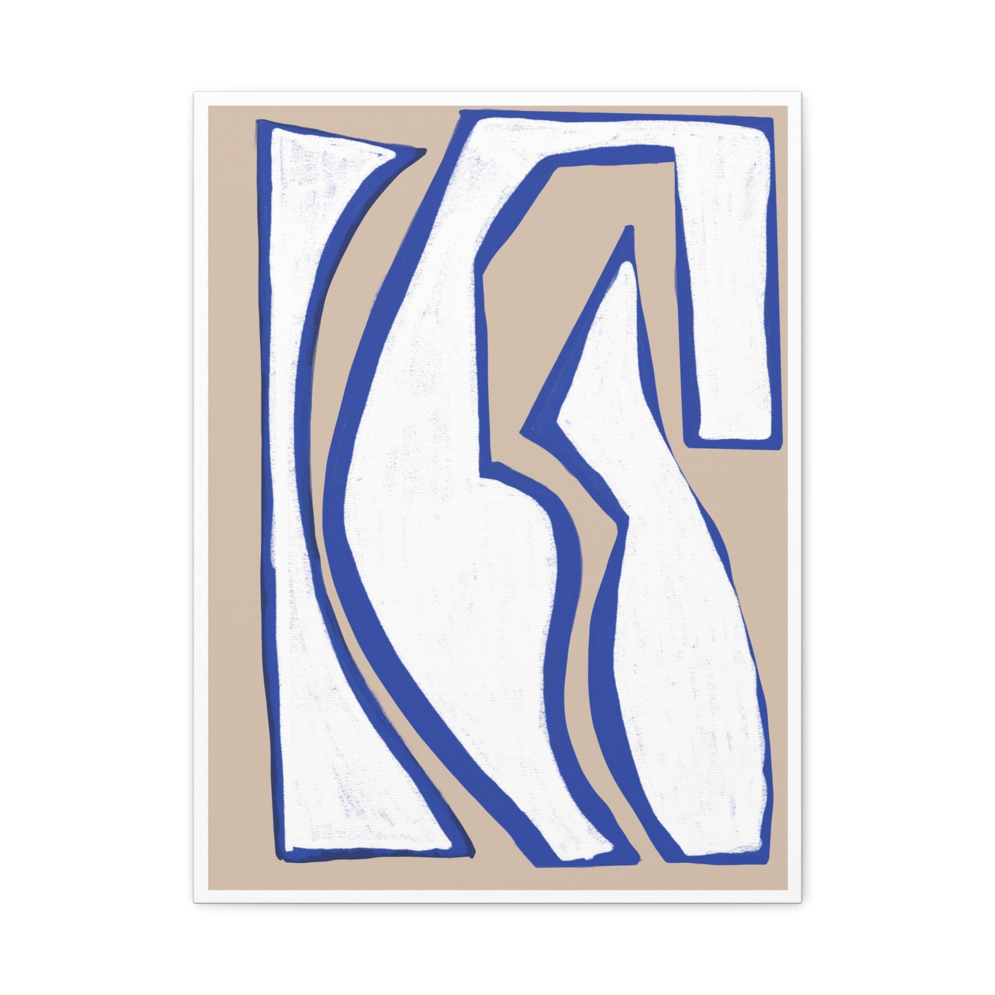 Cobalt Form Continuum - Canvas