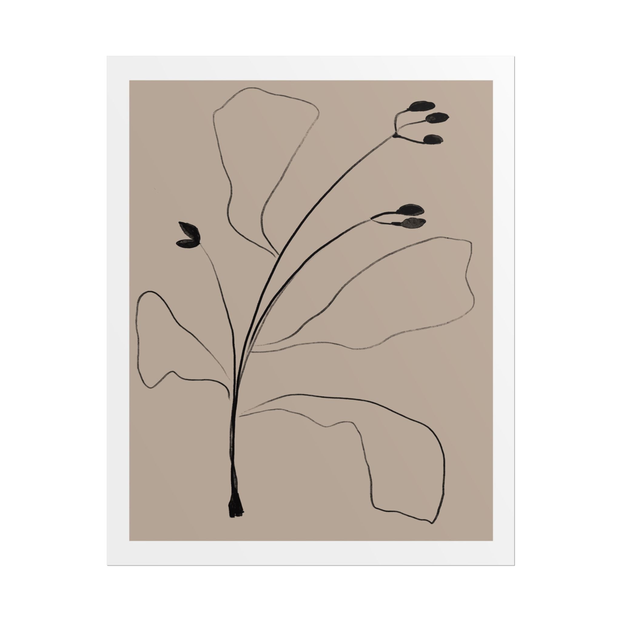 Quiet Botanical Gesture - Poster
