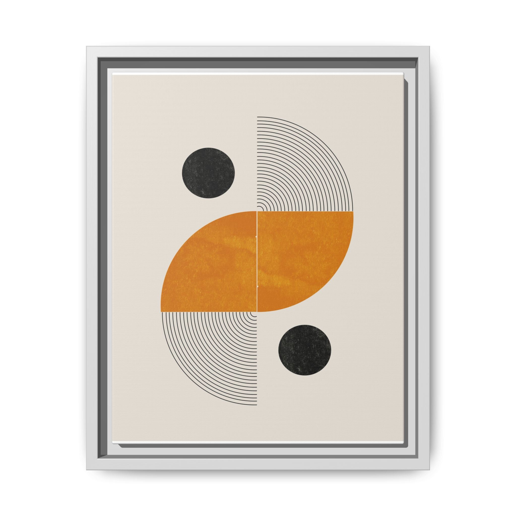 Amber Orbit Balance - Framed