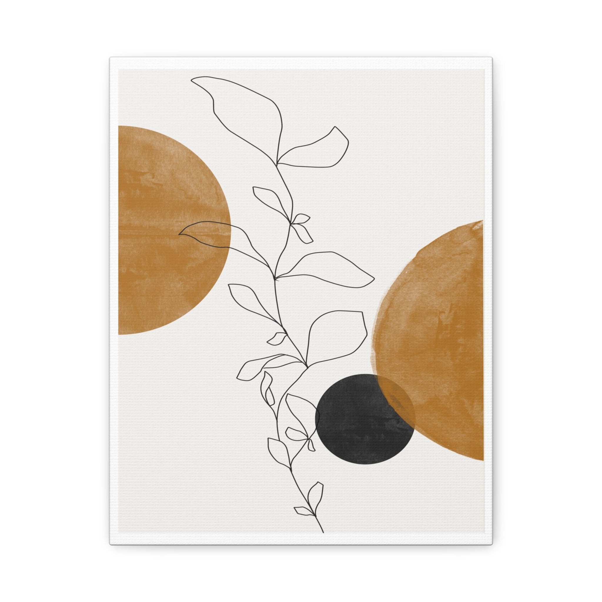 Amber Botanical Drift - Canvas