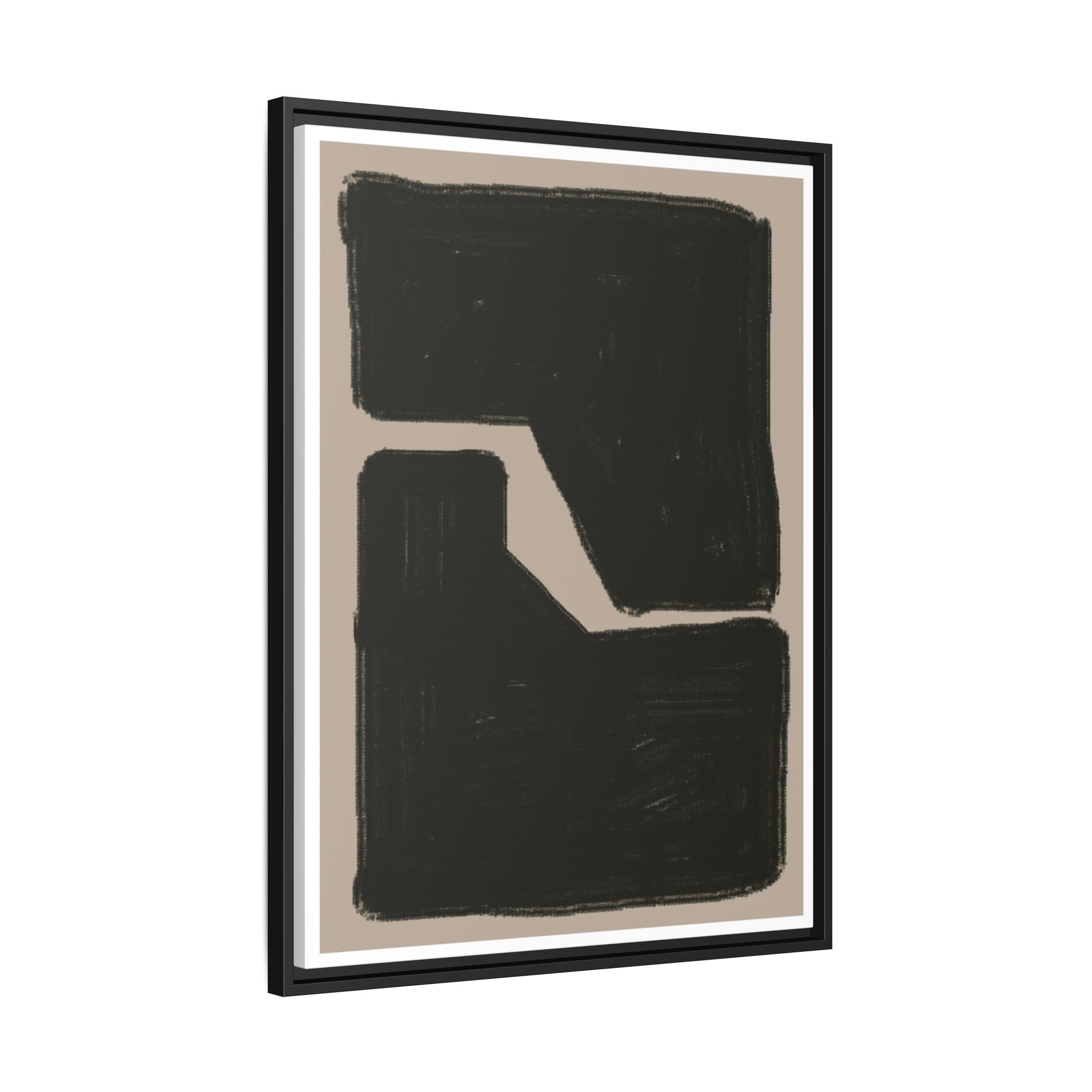 Midnight Geometry Passage - Framed