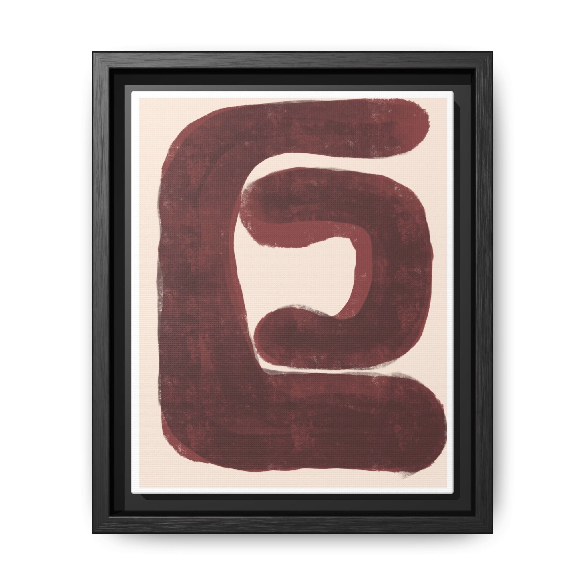 Burgundy Echo Form - Framed