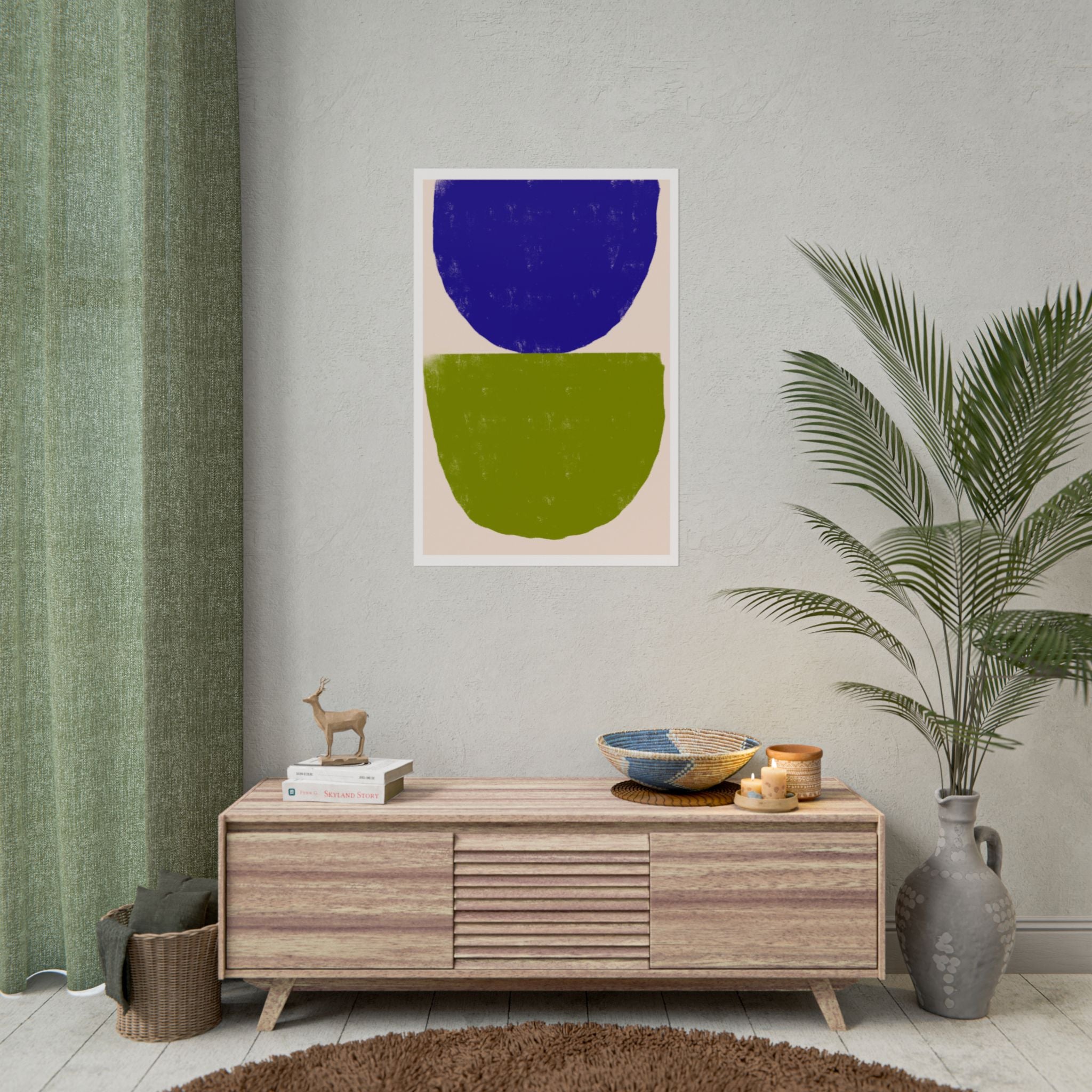 Cobalt Meadow Balance - Poster