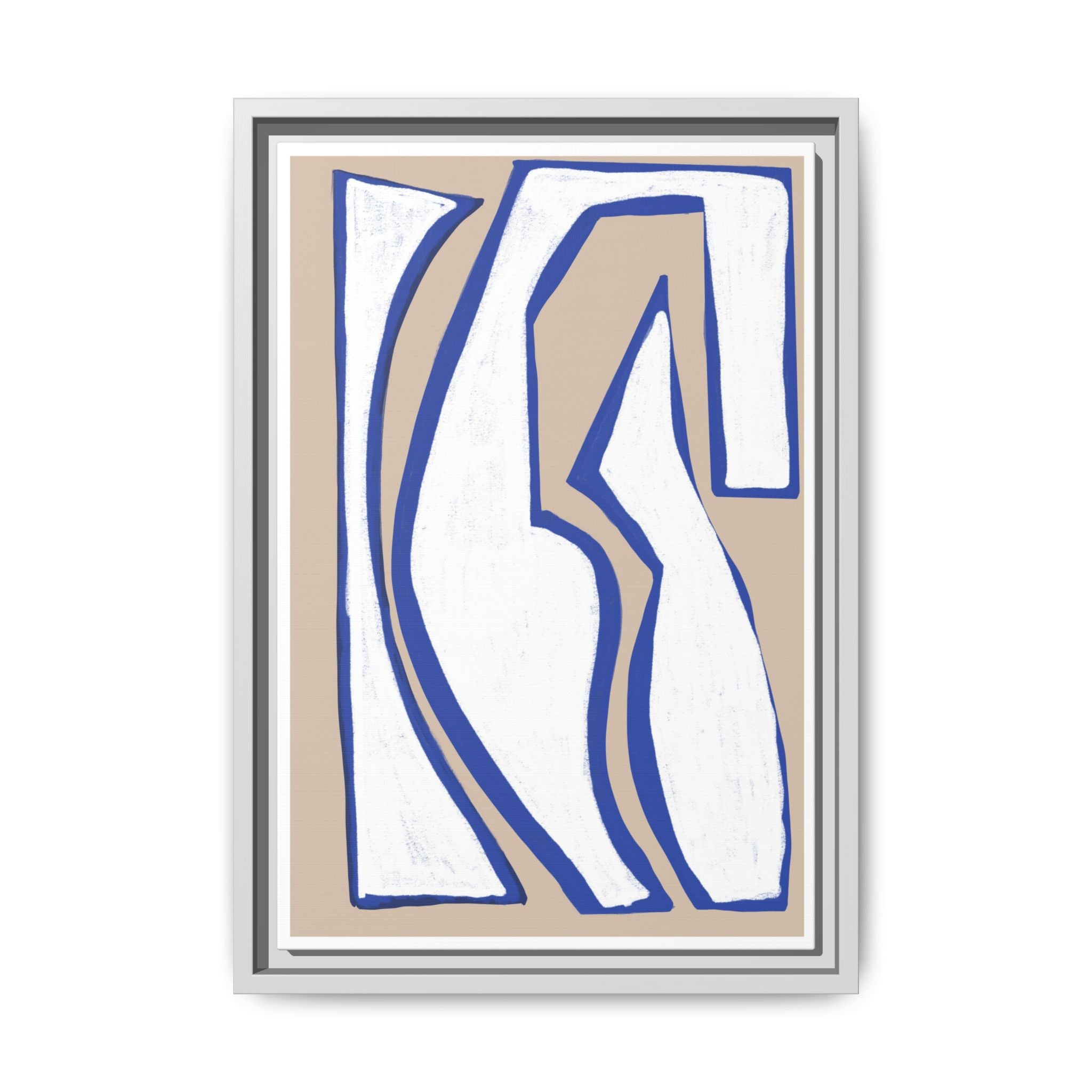 Cobalt Form Continuum - Framed