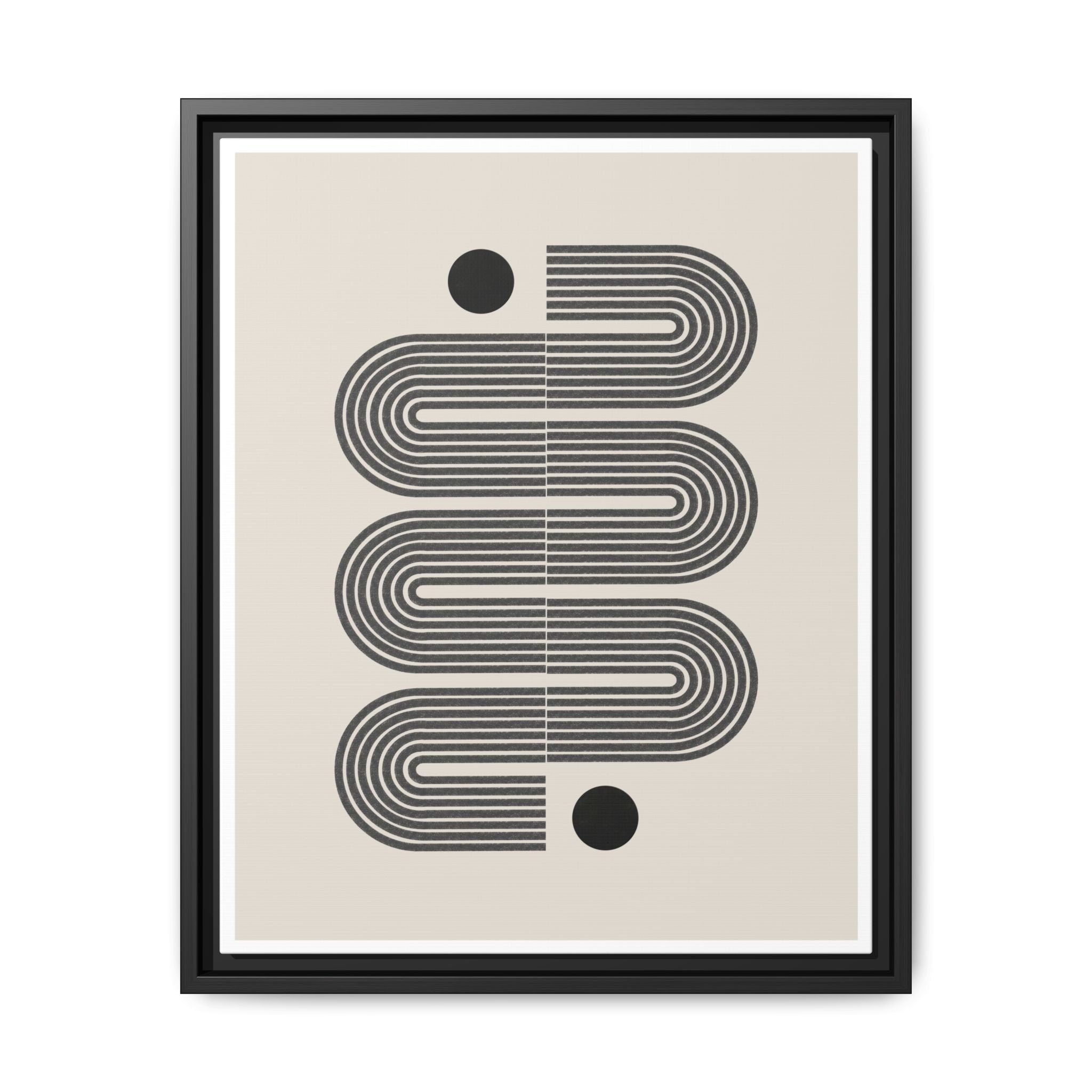 Midnight Circuit Flow - Framed