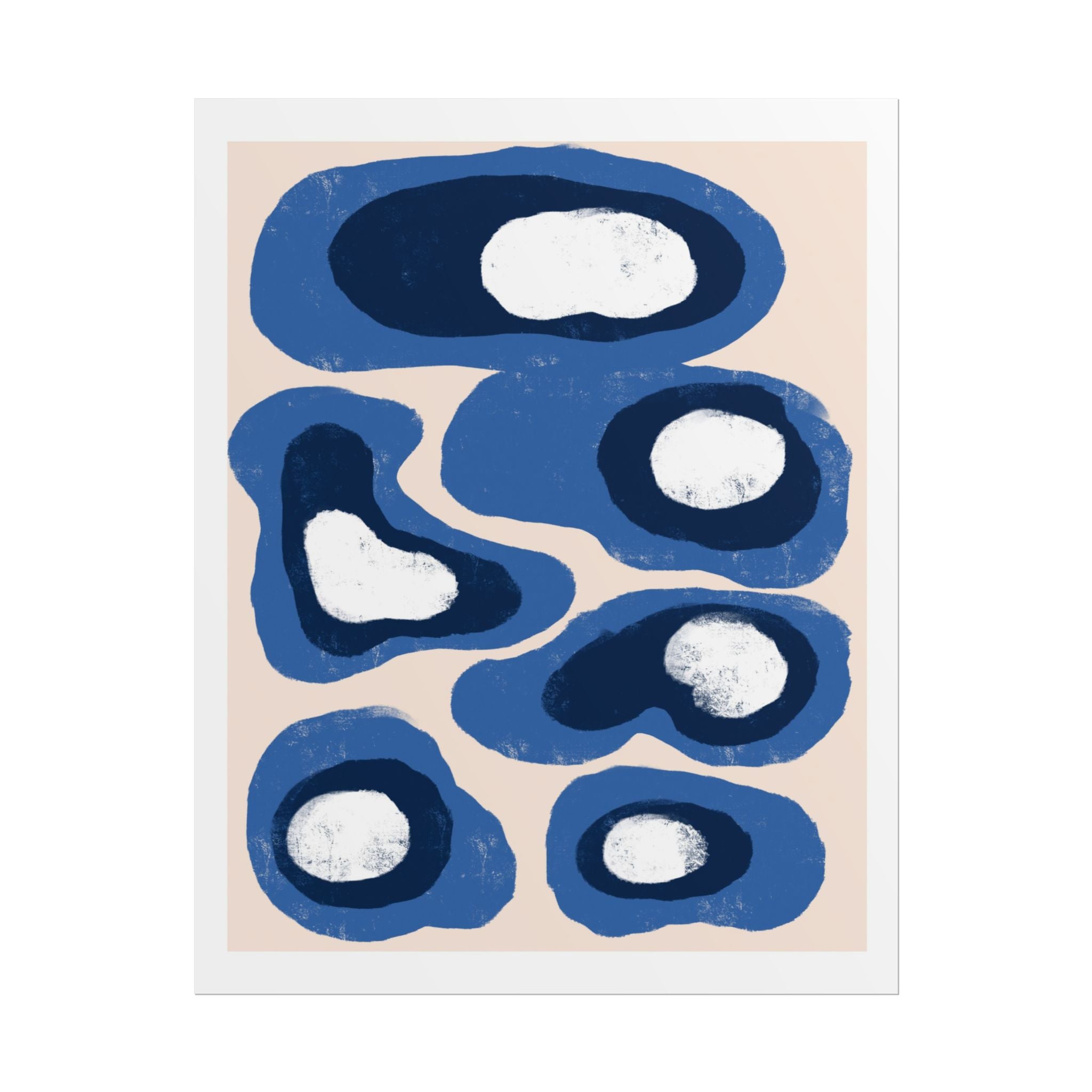 Indigo Orbit Mosaic - Poster