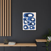 Indigo Orbit Mosaic - Framed