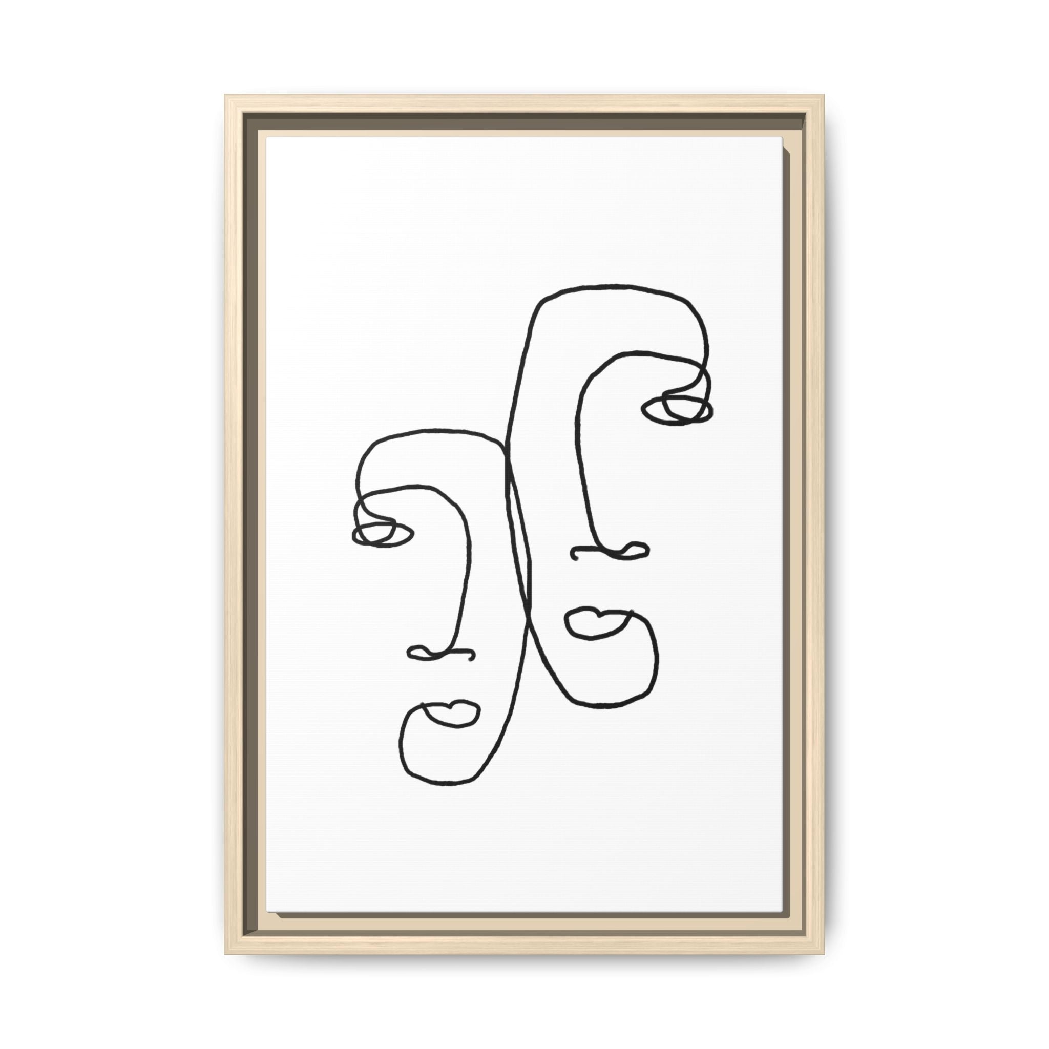 Silent Dual Reflections - Framed