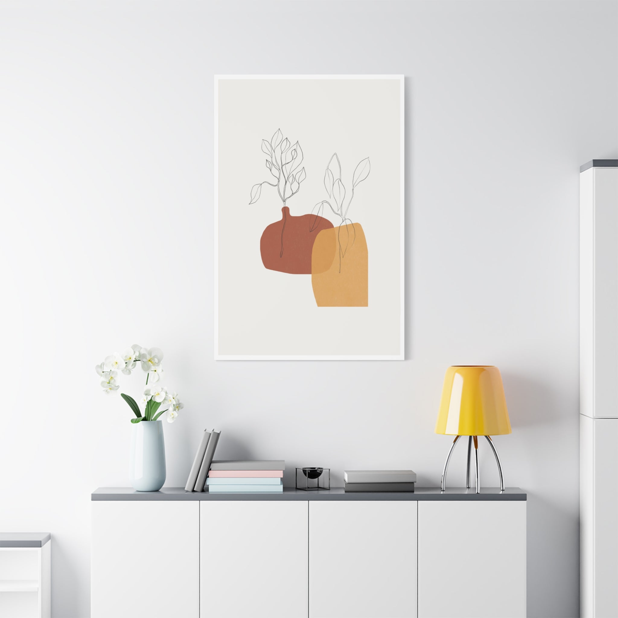 Terracotta Whisper Forms - Canvas