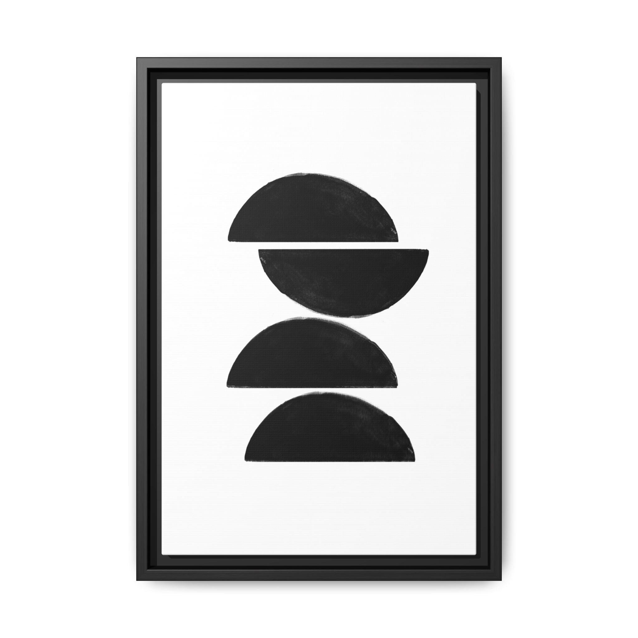 Noir Horizon Rhythm - Framed