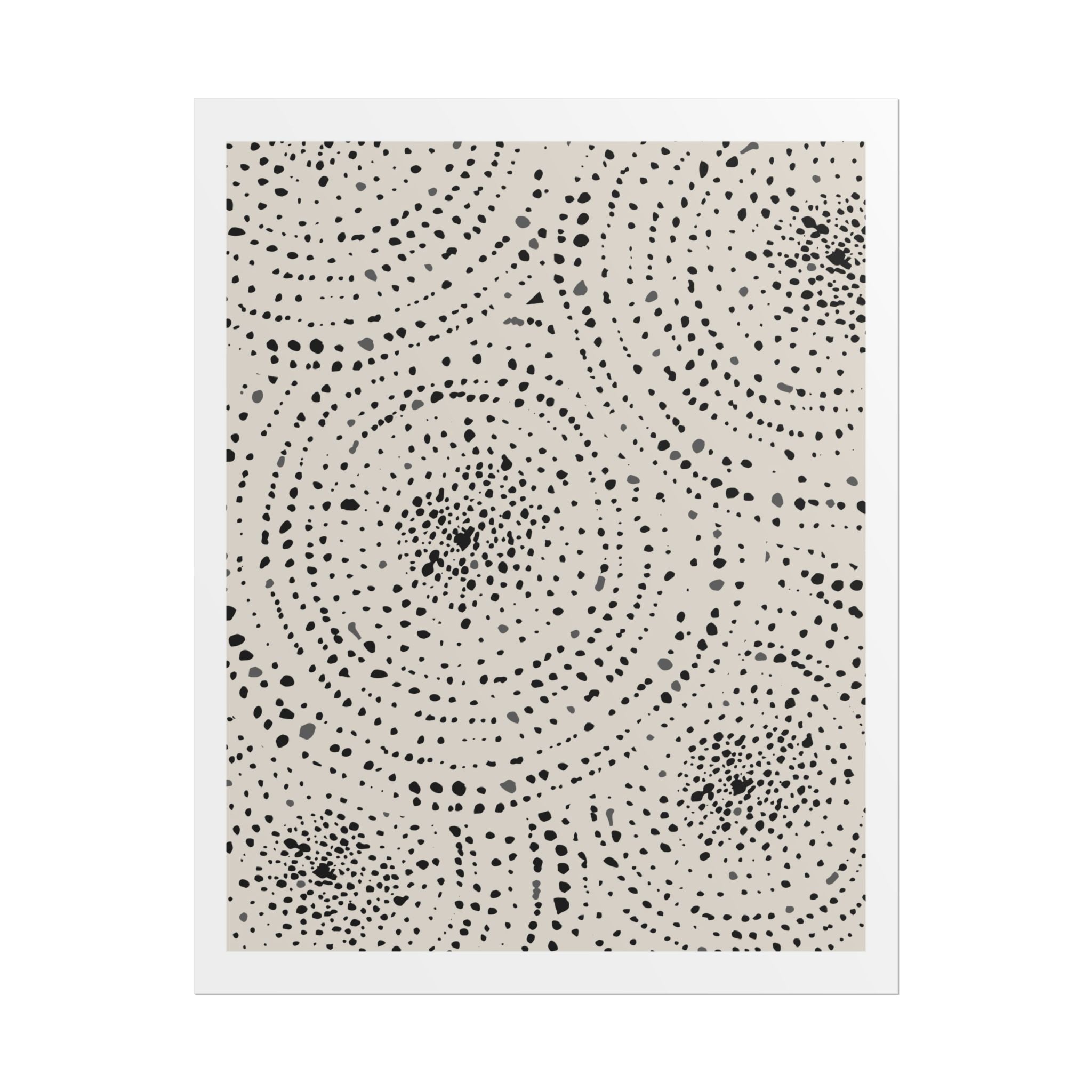 Celestial Pebble Drift Patterns - Poster