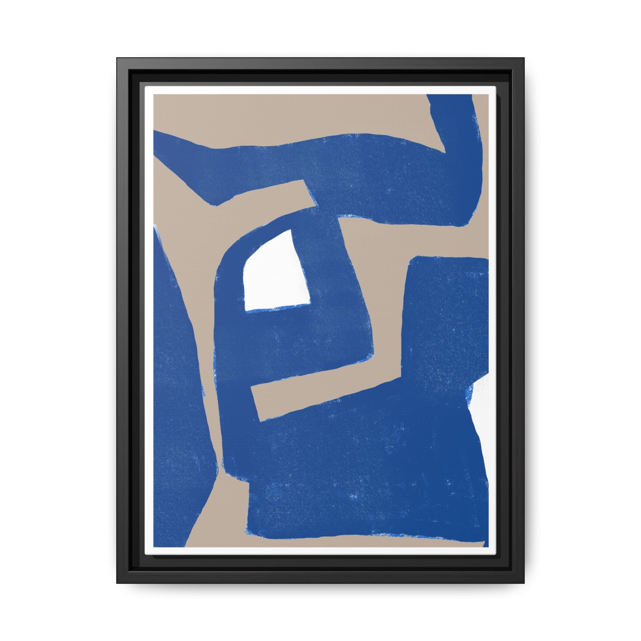 Cobalt Passage Echoes - Framed