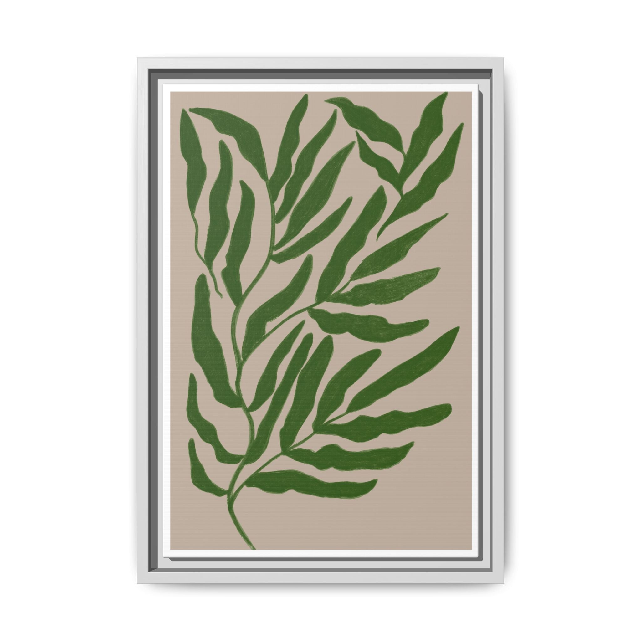 Emerald Canopy Drift - Framed