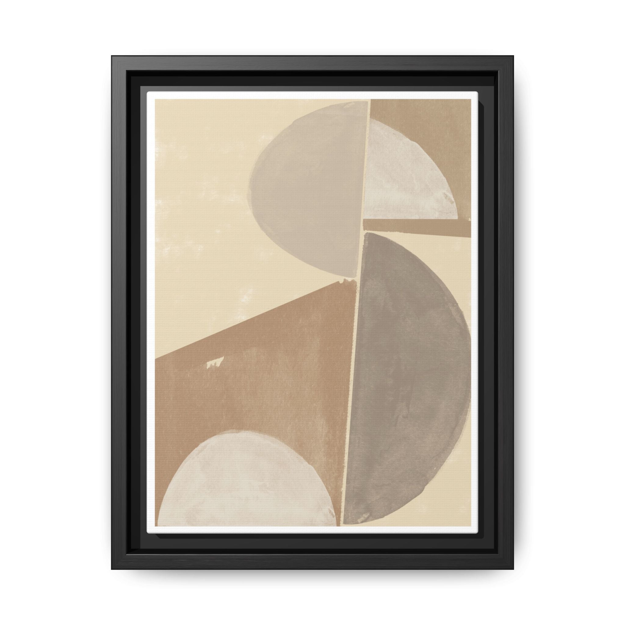 Desert Moon Geometry Echo - Framed