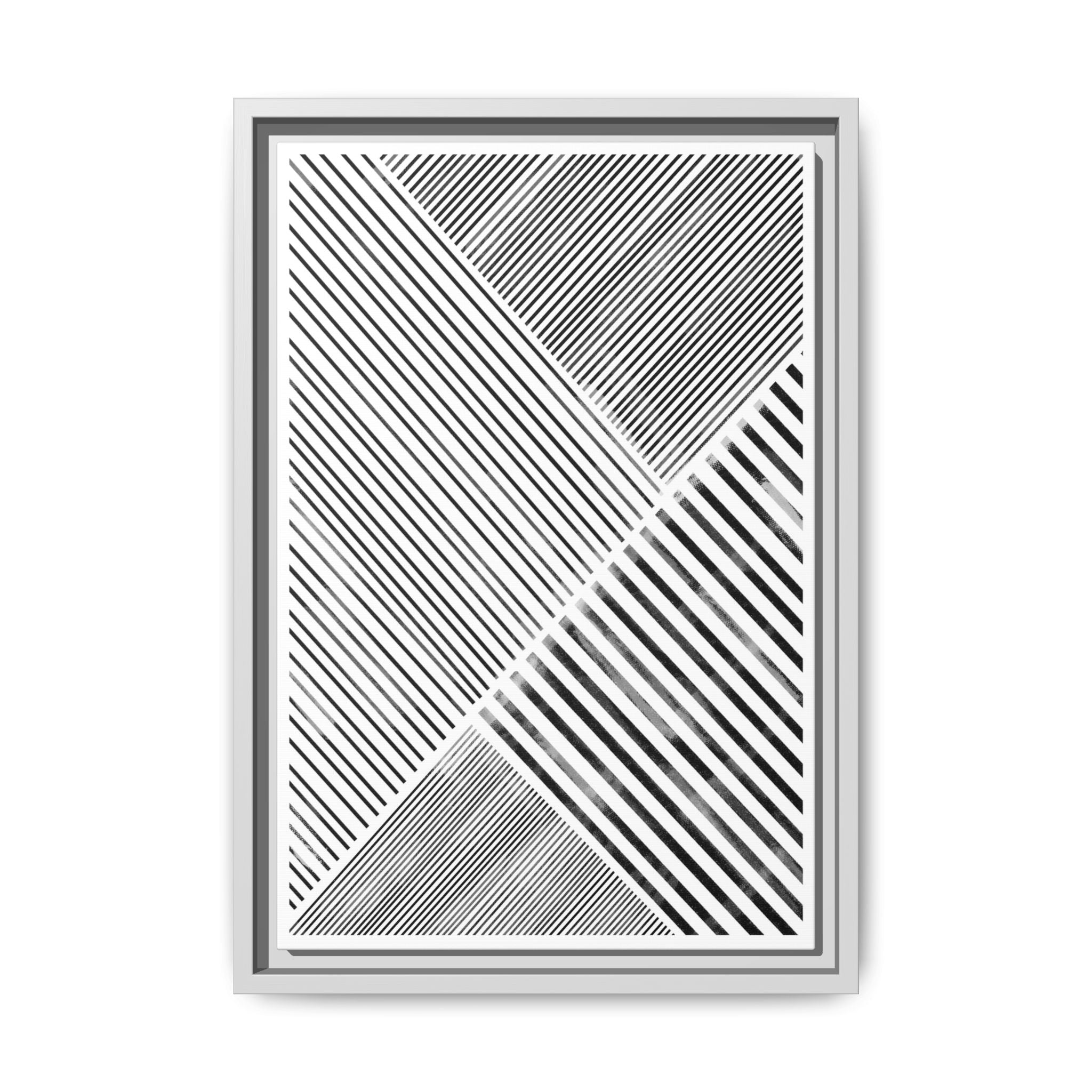Monochrome Motion Angles - Framed
