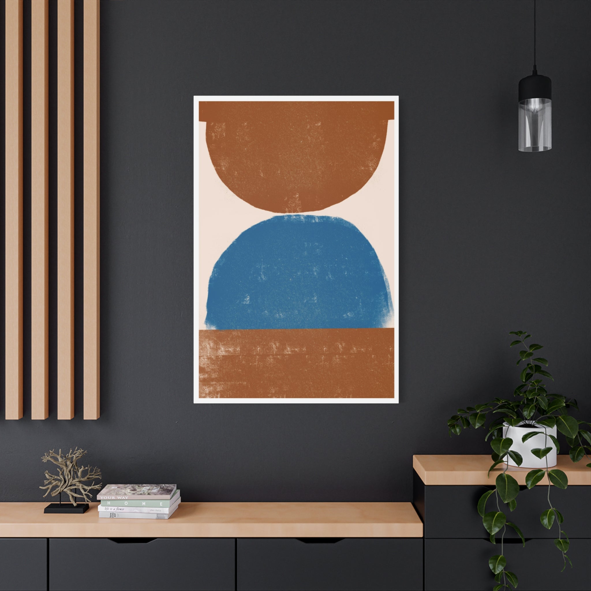 Cobalt Ember Equilibrium - Canvas