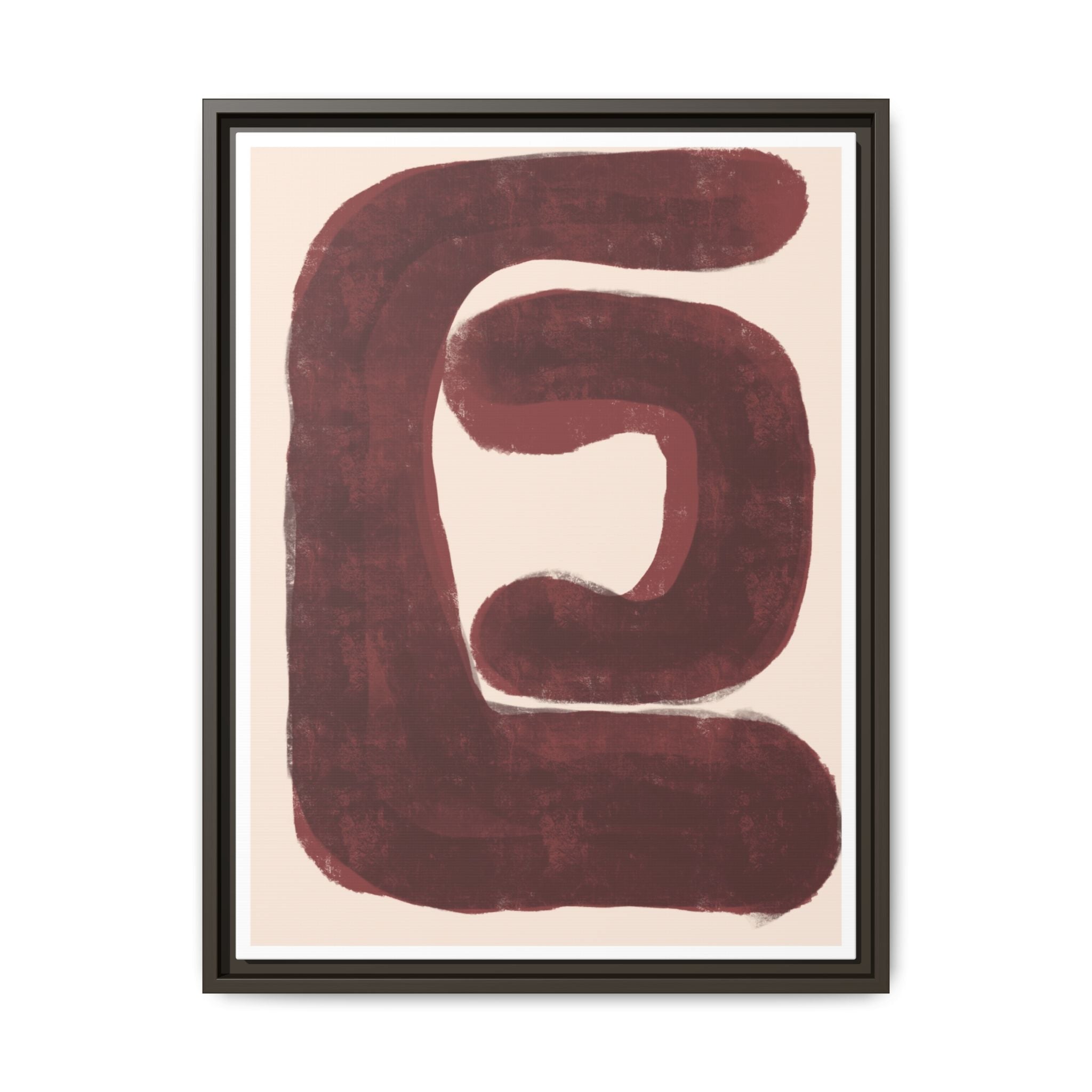 Burgundy Echo Form - Framed