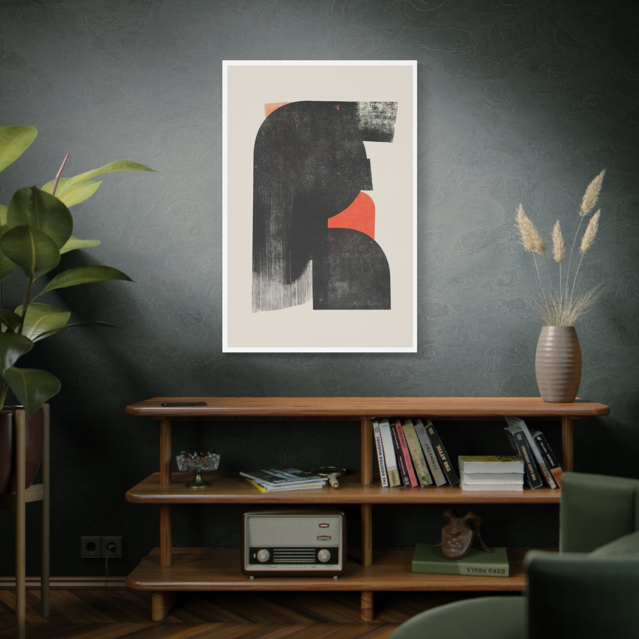 Ember Shadow Structure - Canvas
