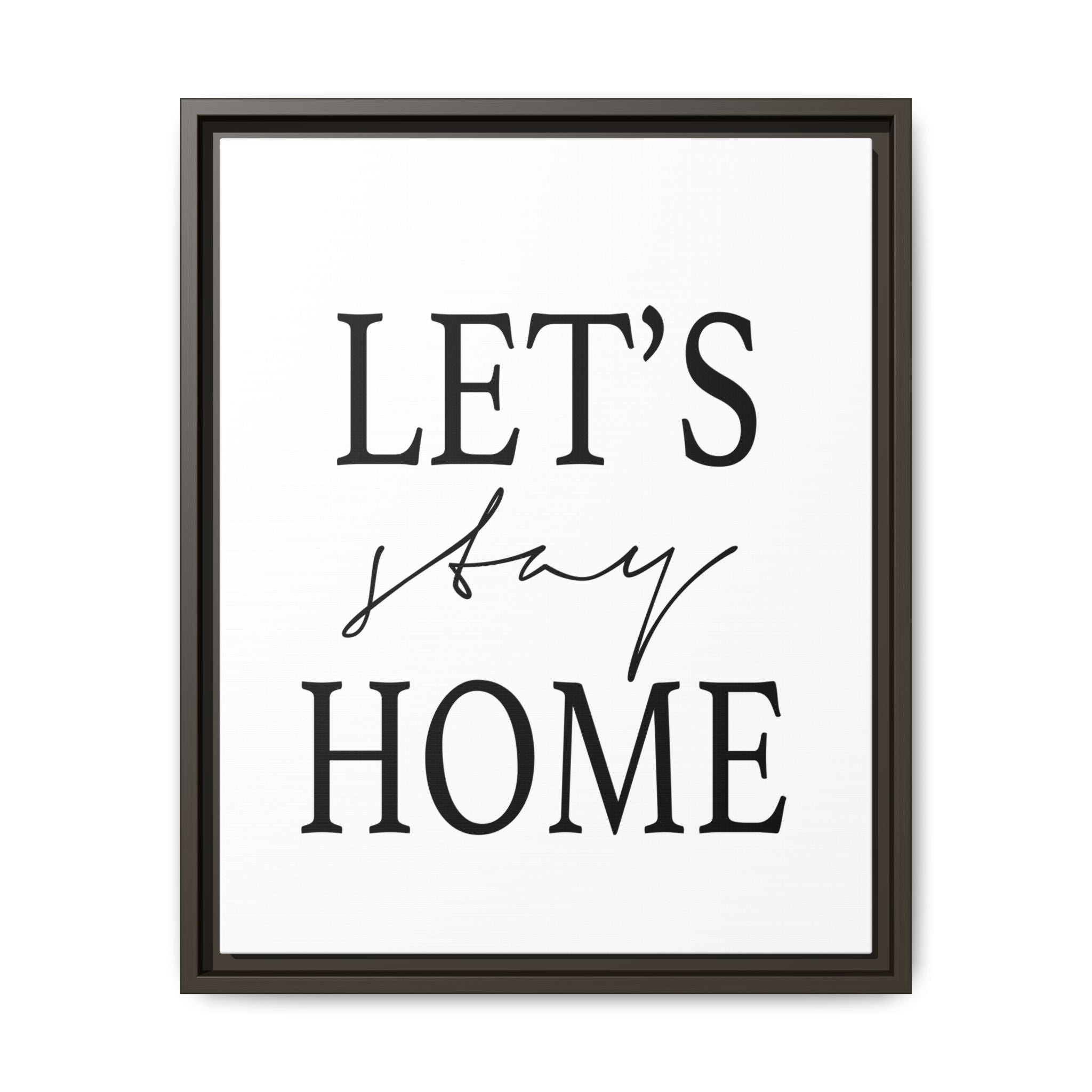 Gentle Haven Typography Glow - Framed