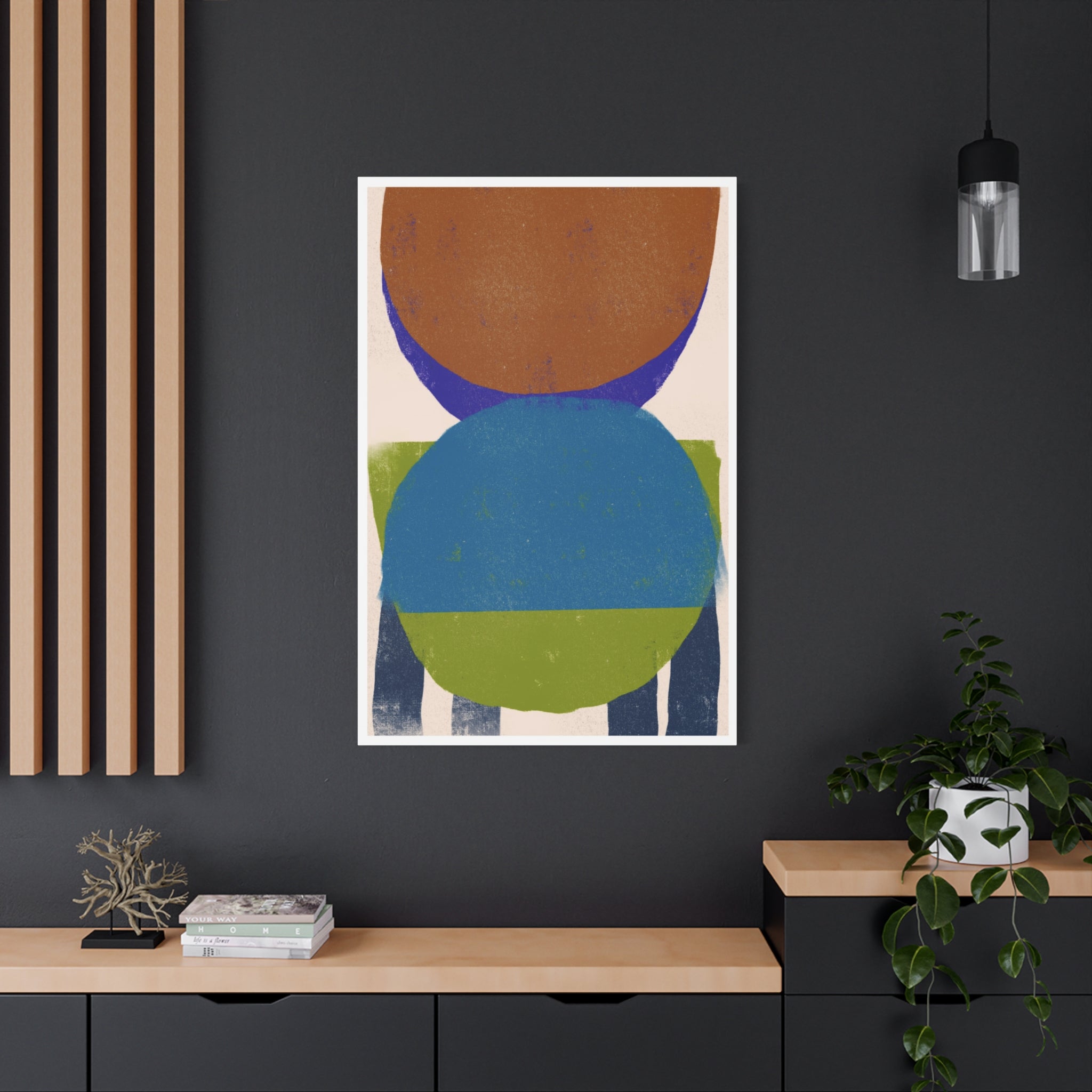 Azure Meadow Eclipse - Canvas