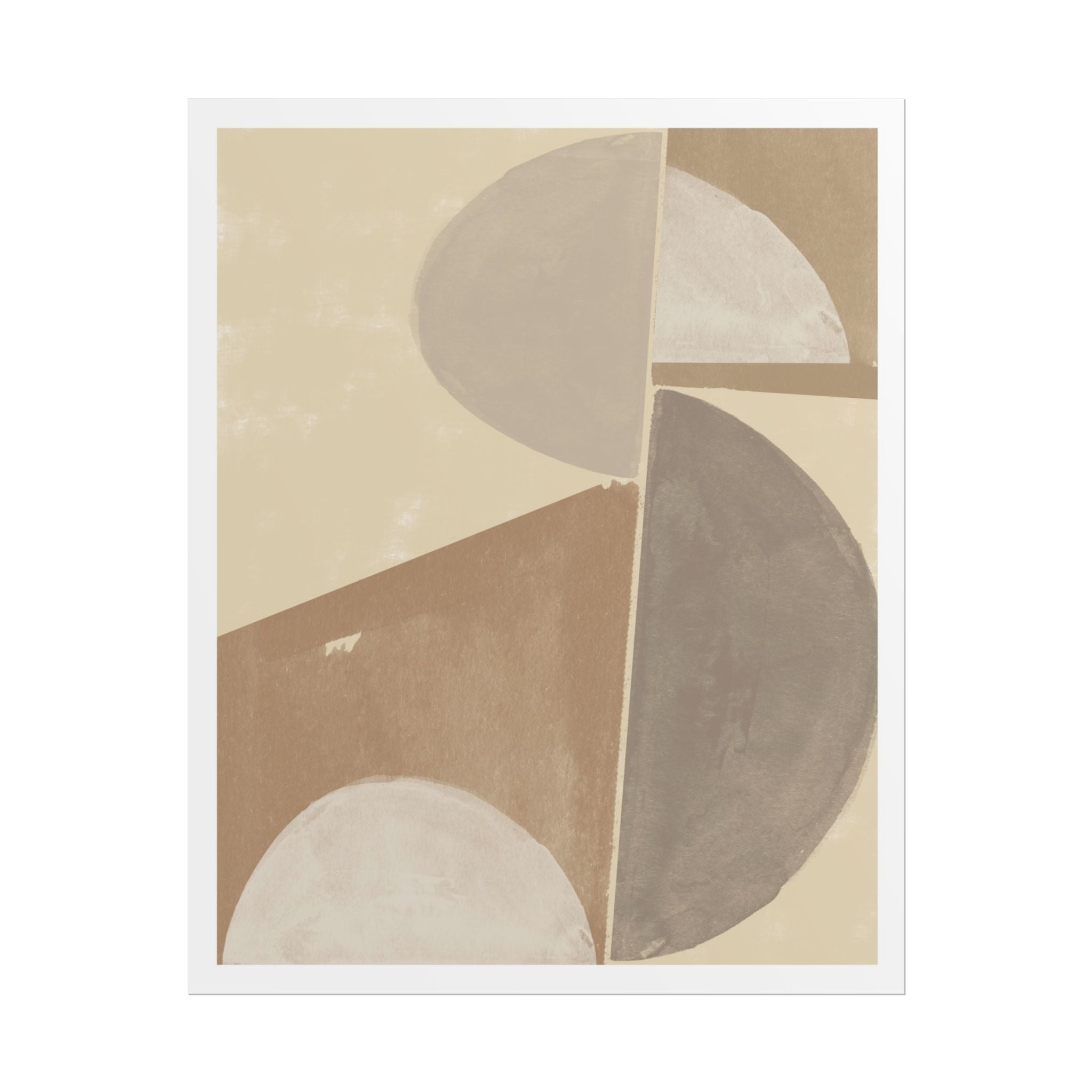 Desert Moon Geometry Echo - Poster