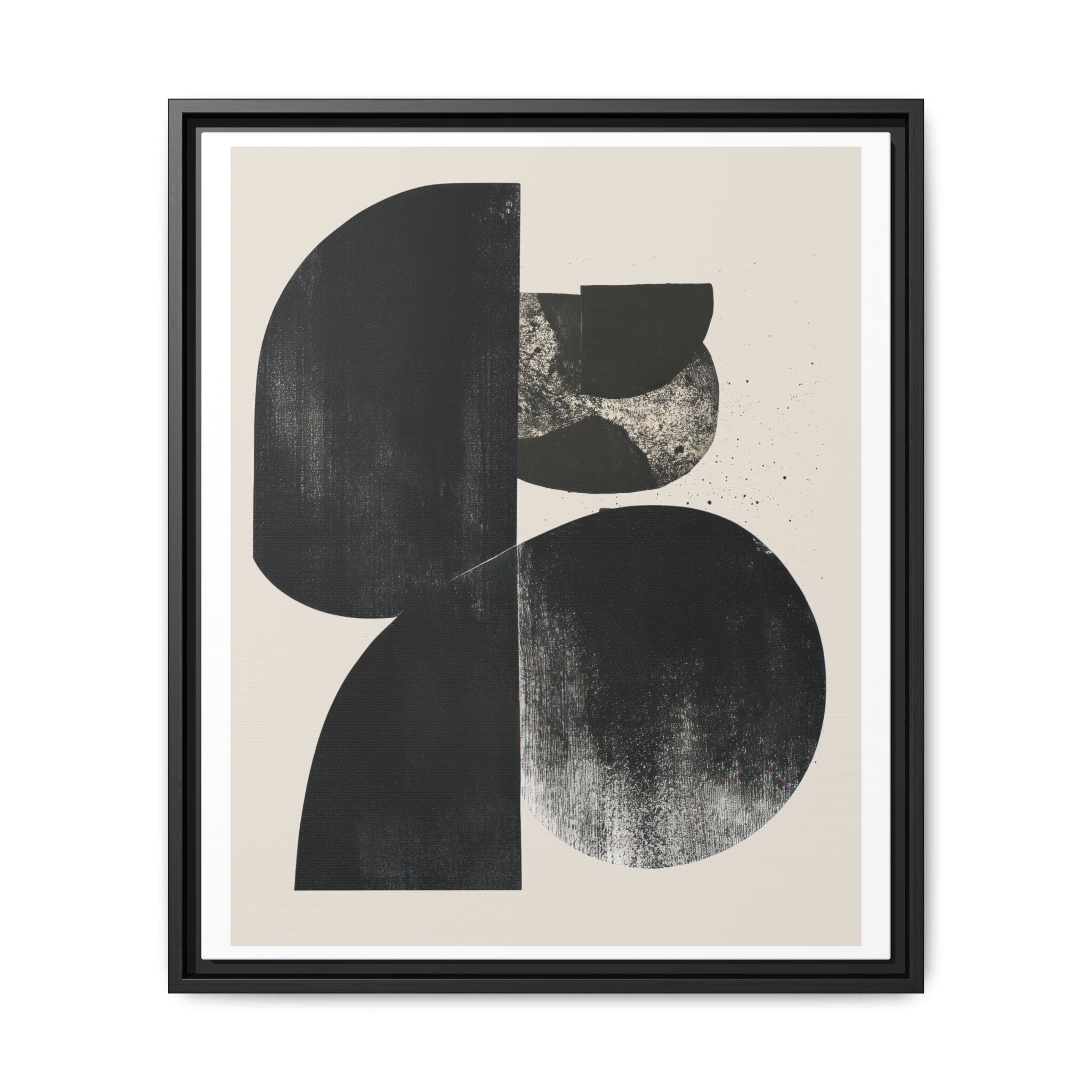 Obsidian Drift Composition - Framed