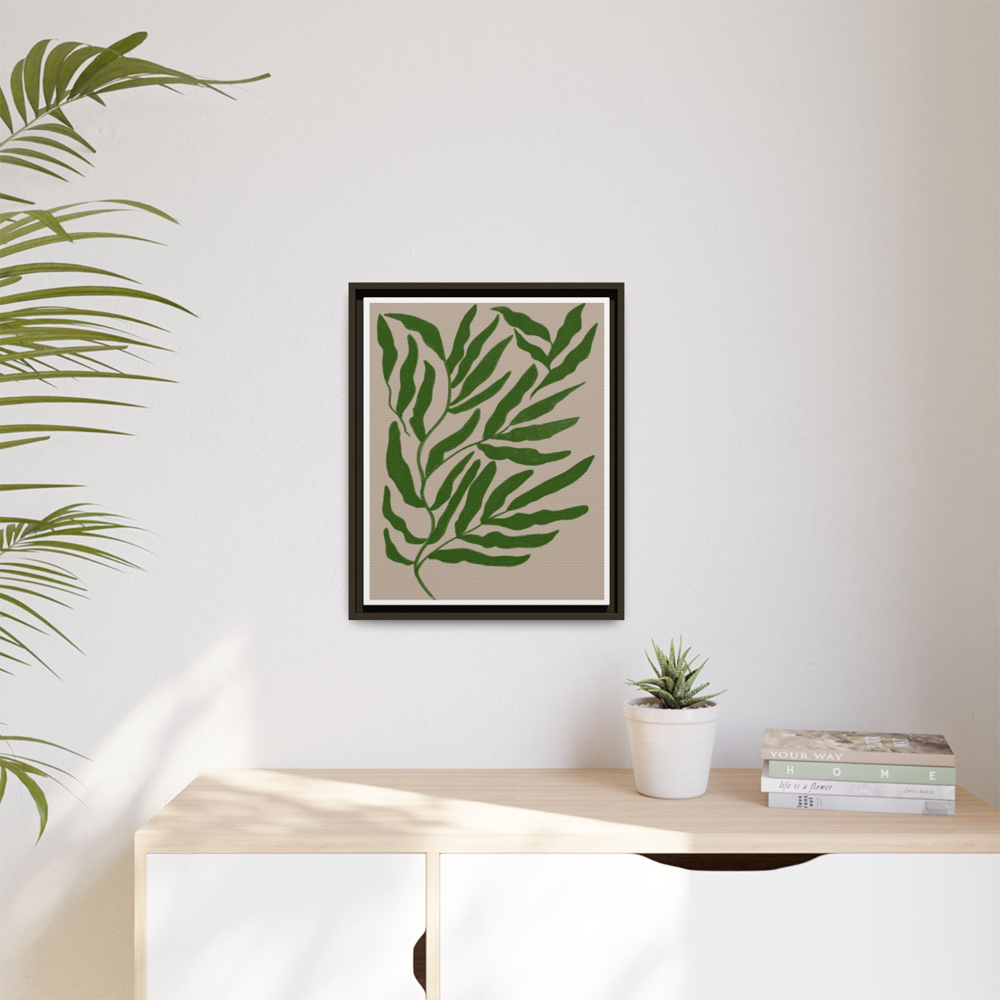 Emerald Canopy Drift - Framed