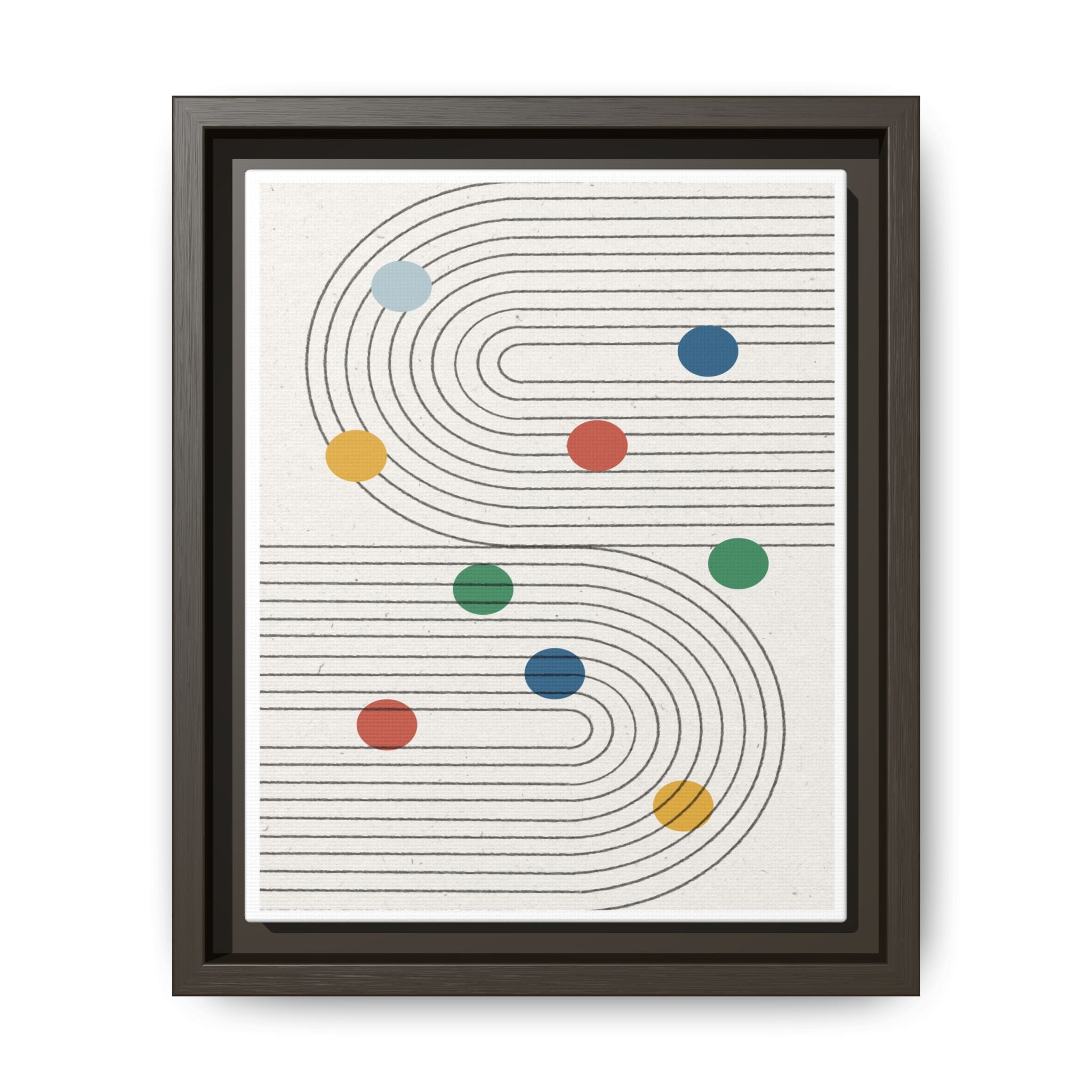 Retro Orbit Pathways - Framed
