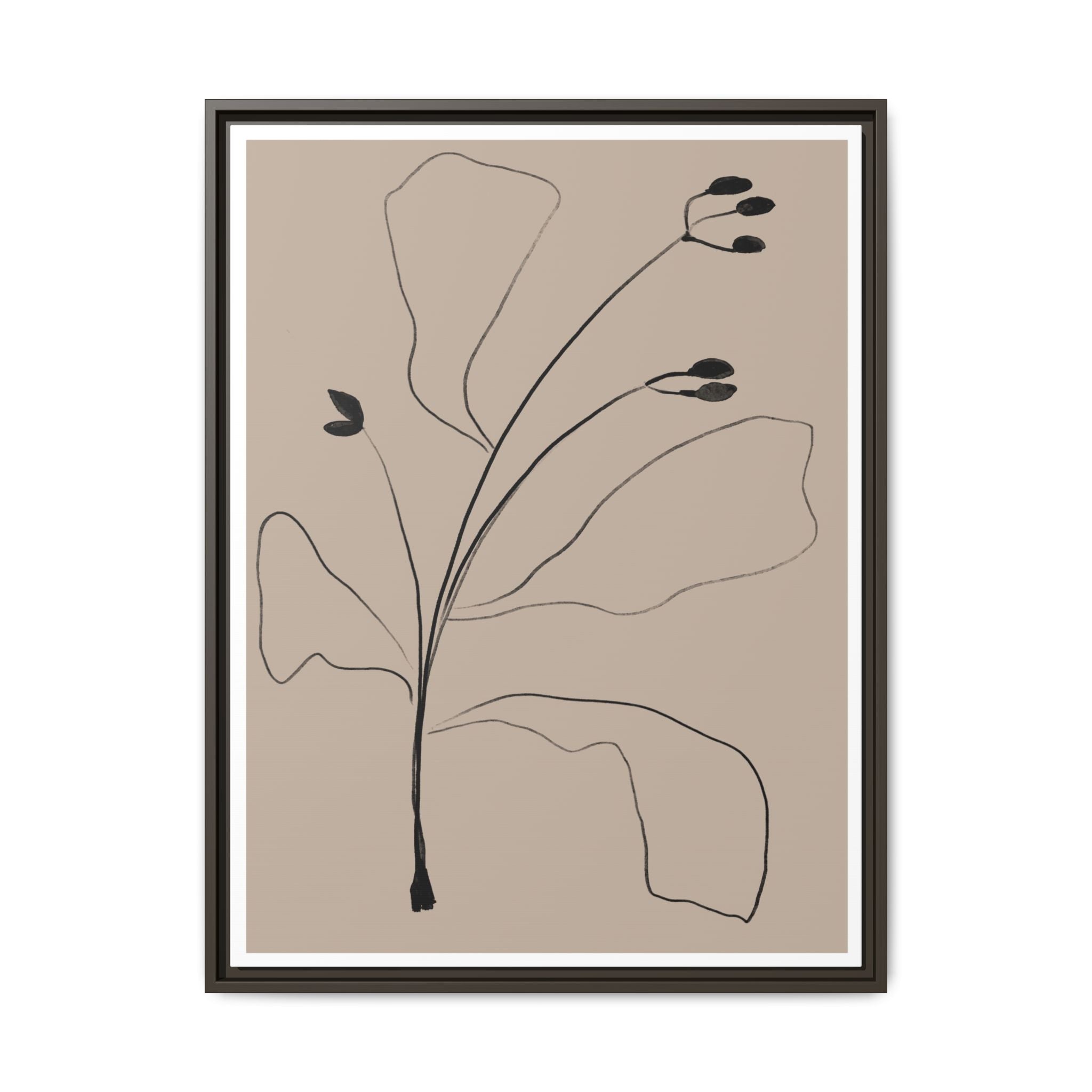 Quiet Botanical Gesture - Framed