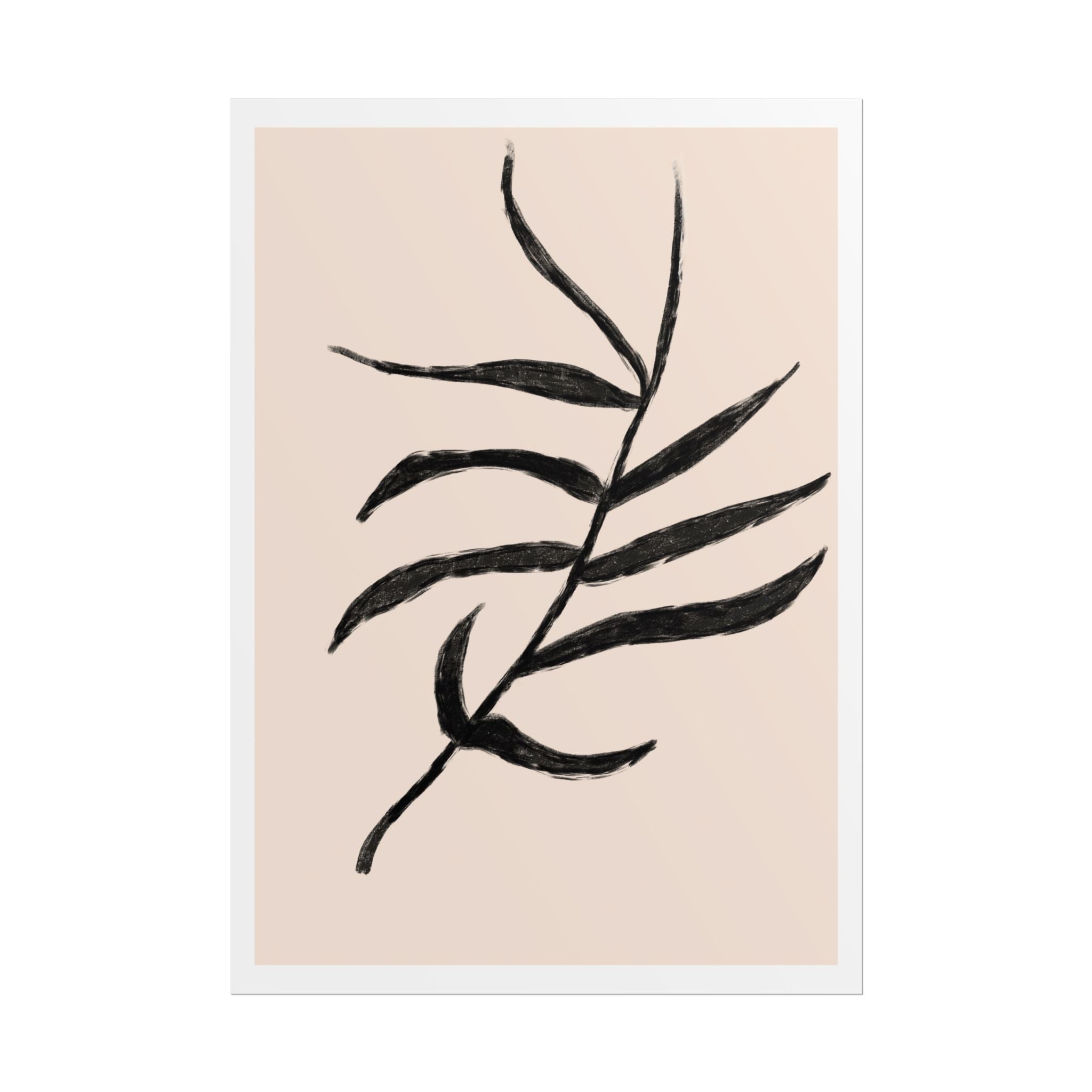 Ebony Frond Drift - Poster