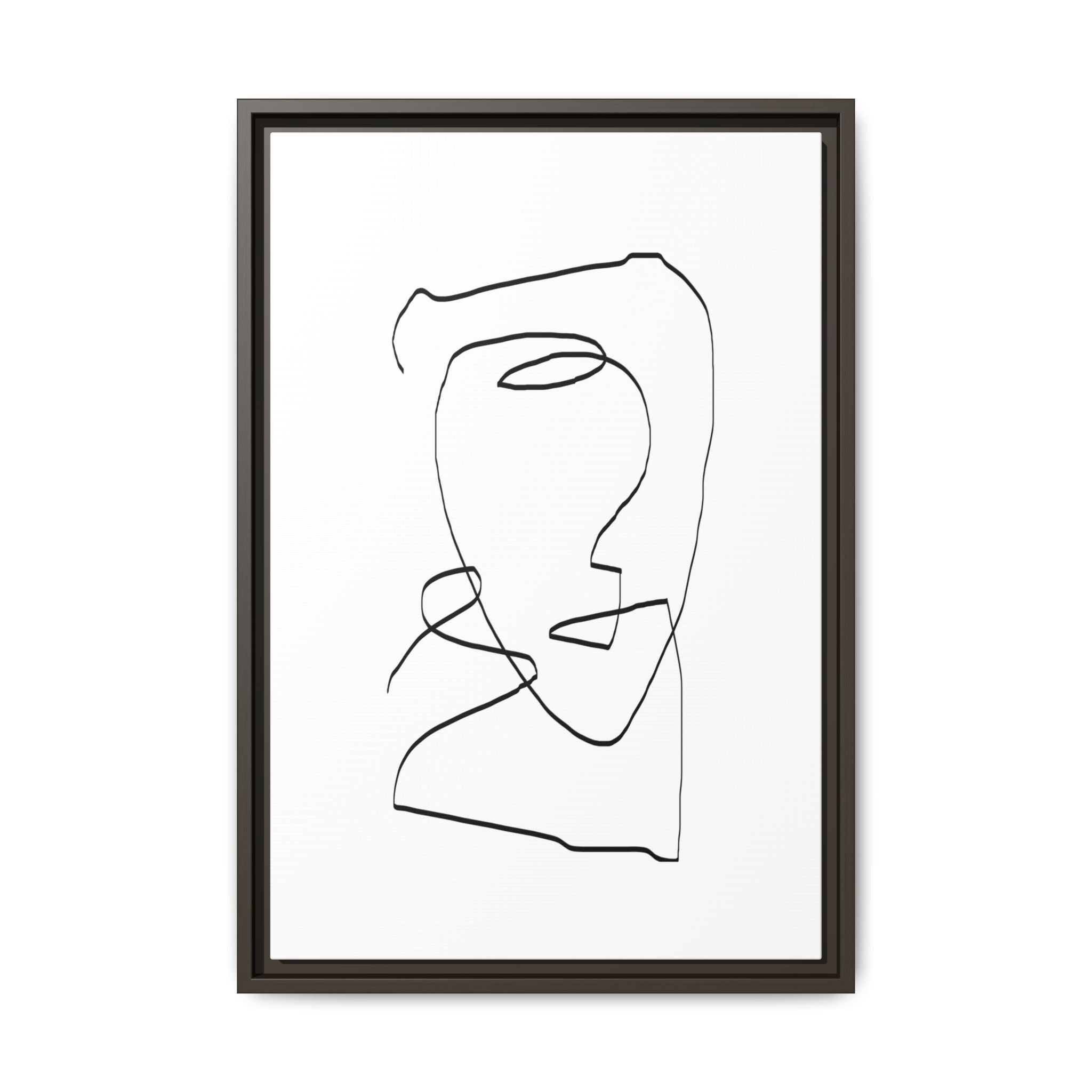 Silent Contour Reverie - Framed