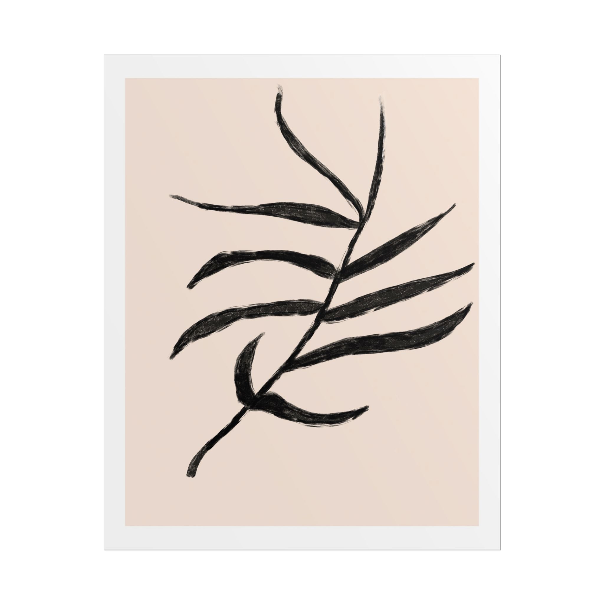 Ebony Frond Drift - Poster