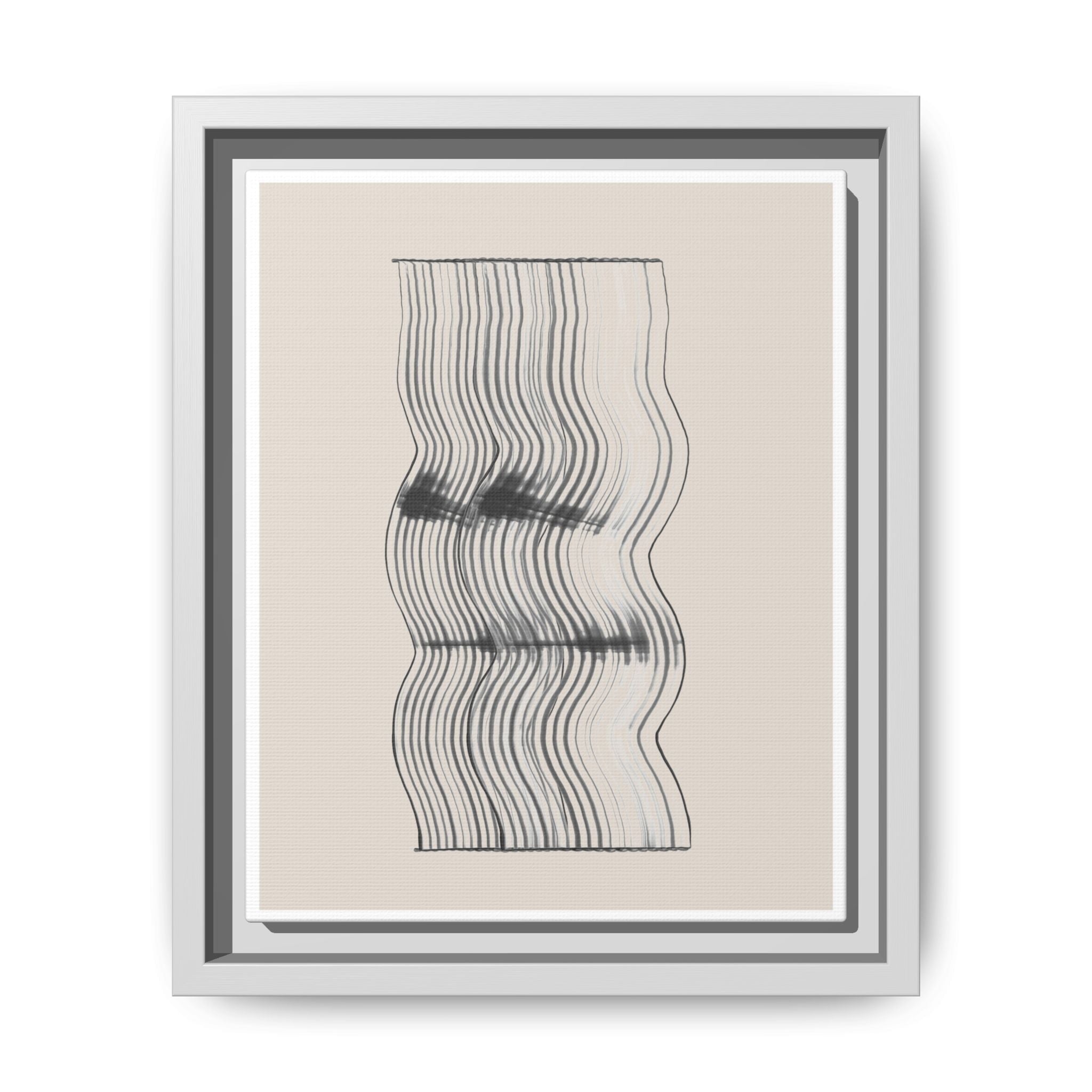 Velvet Ripple Linework Flow - Framed