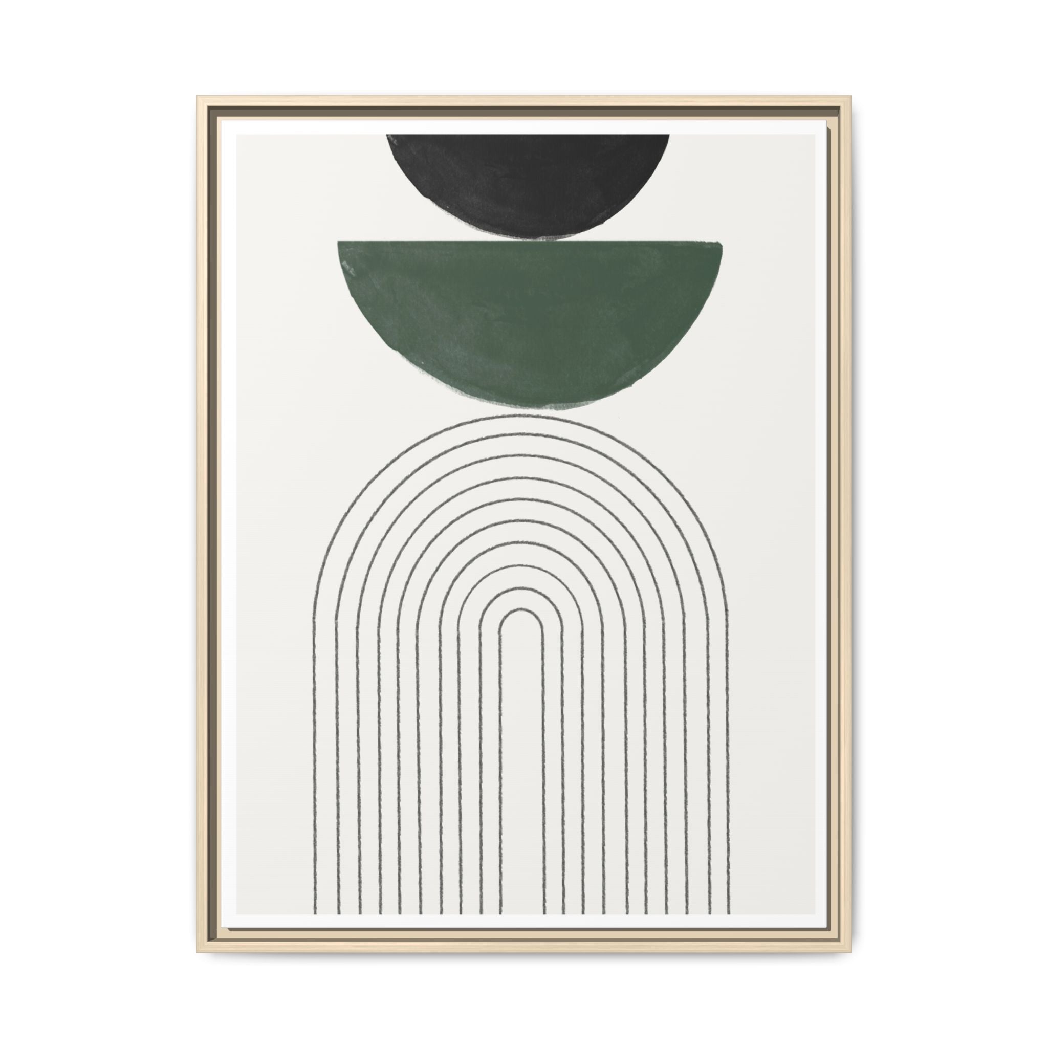 Emerald Arc Horizon - Framed
