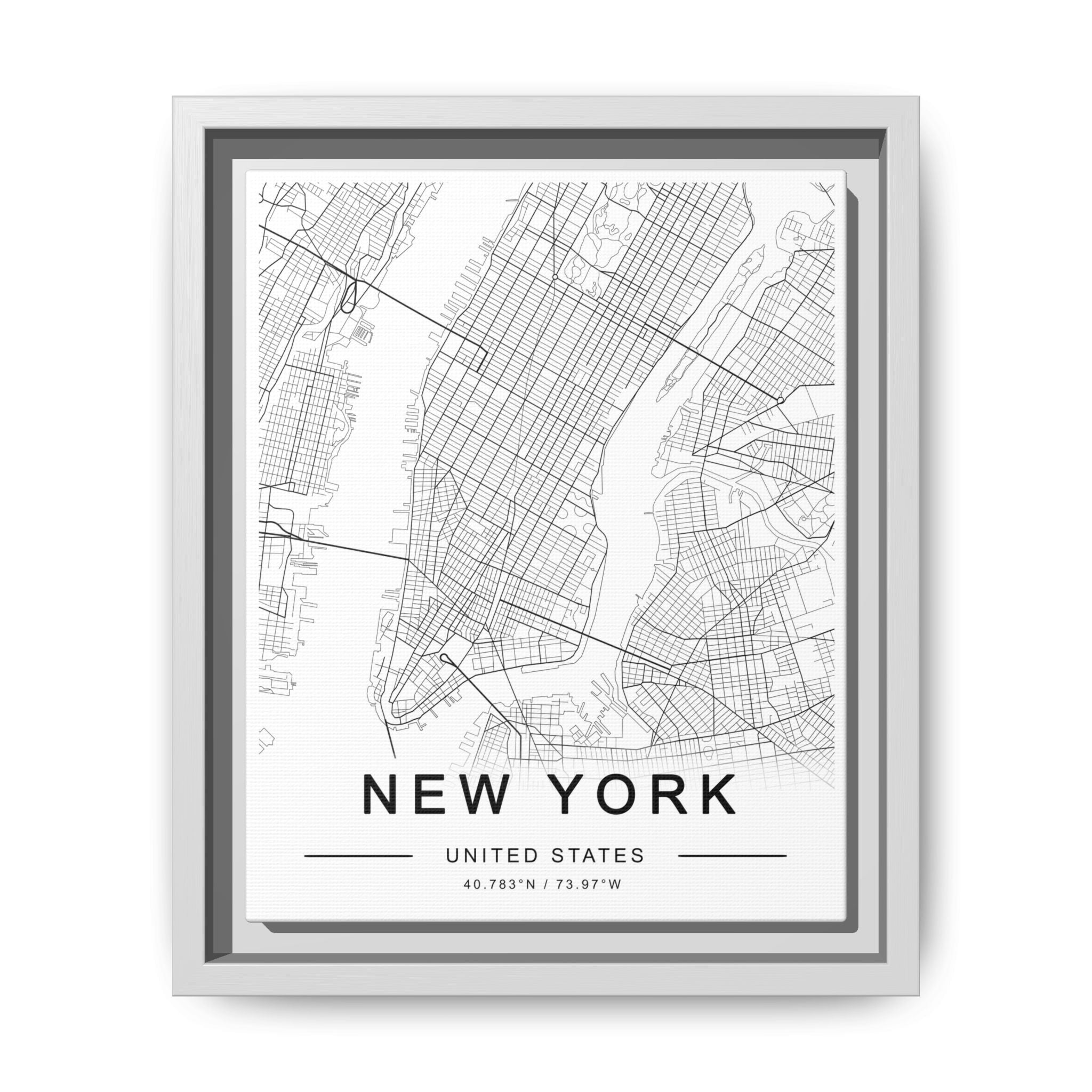 Metropolitan Gridline Reverie - Framed