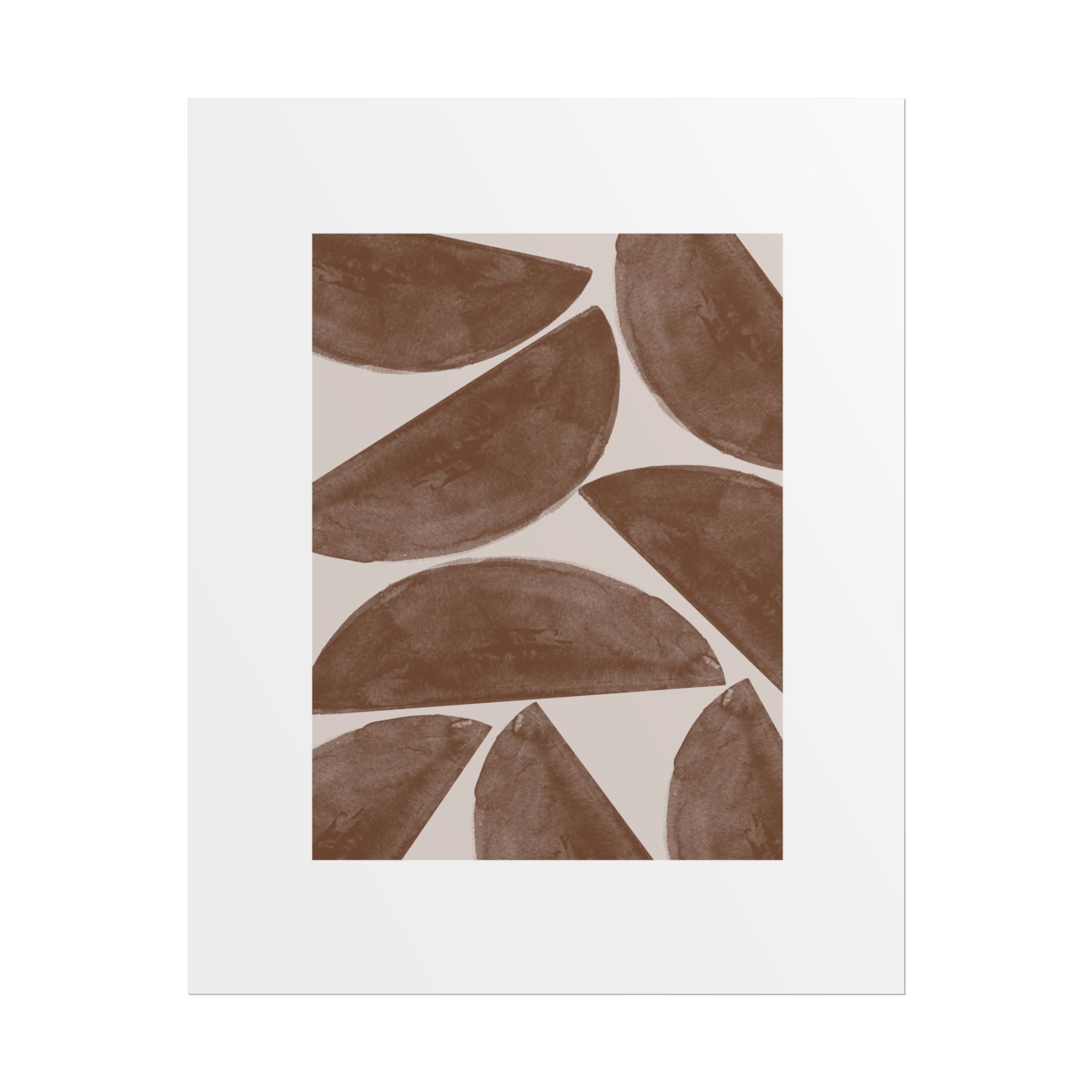 Terracotta Crescent Rhythm - Poster